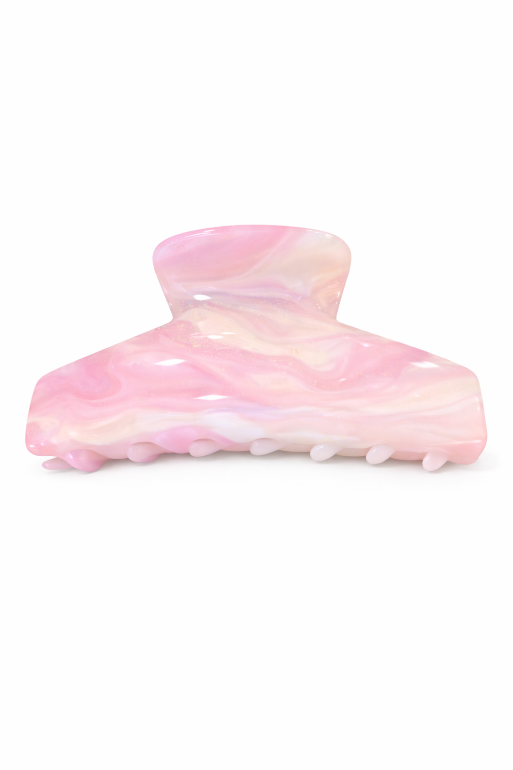 Shimmer Marbled Hair Claw Clip – Glossy Pastel Claw