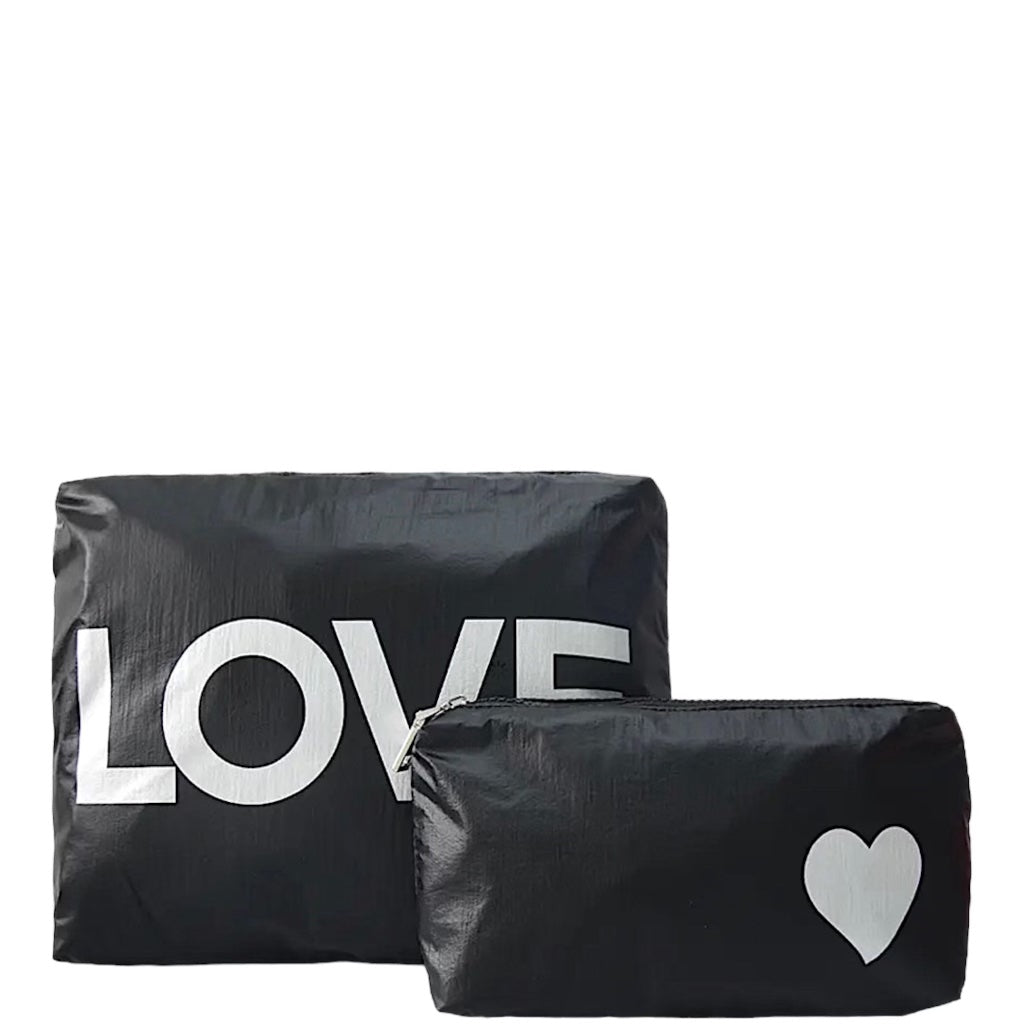 LOVE Makeup Pouch Set