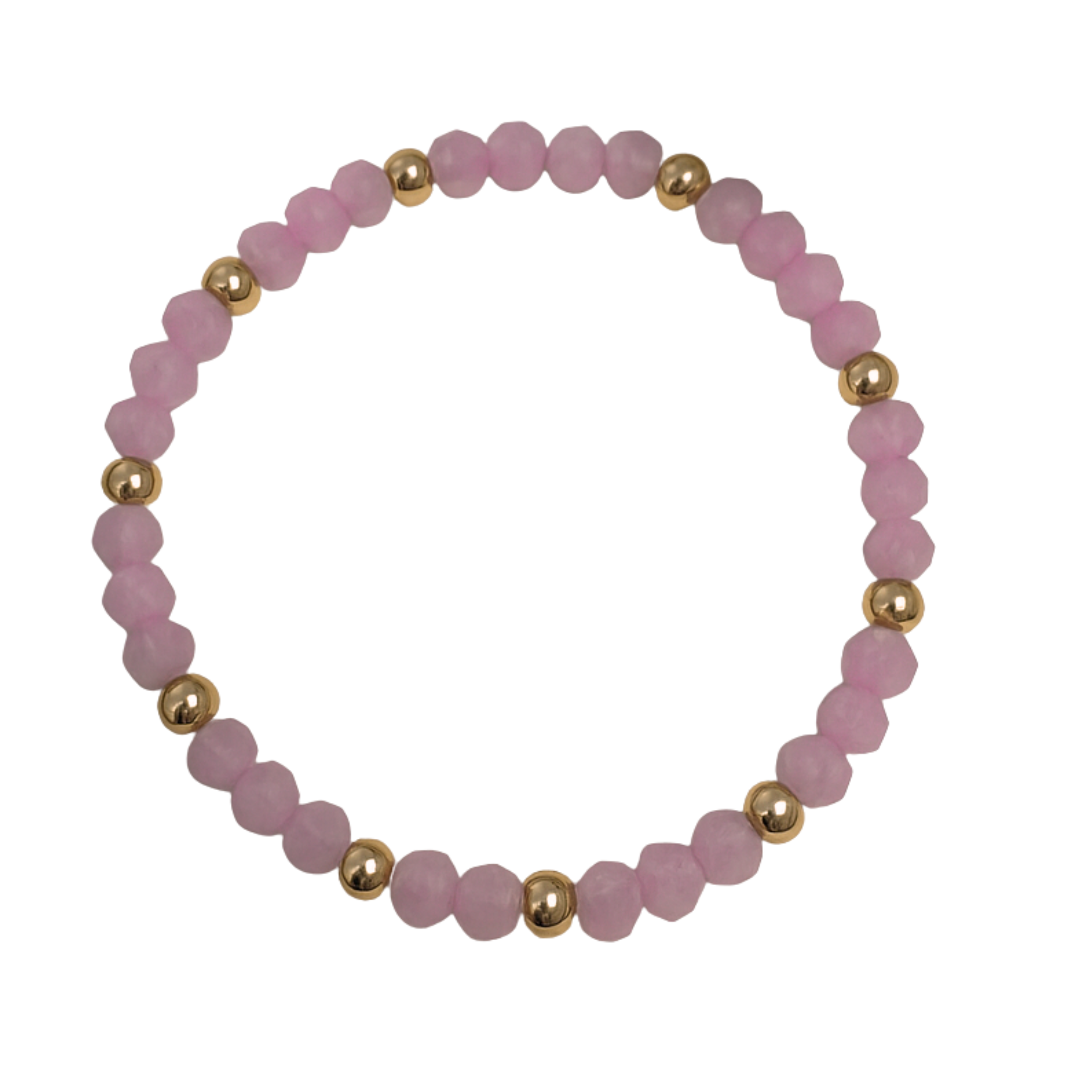 colored beads with gold spacers