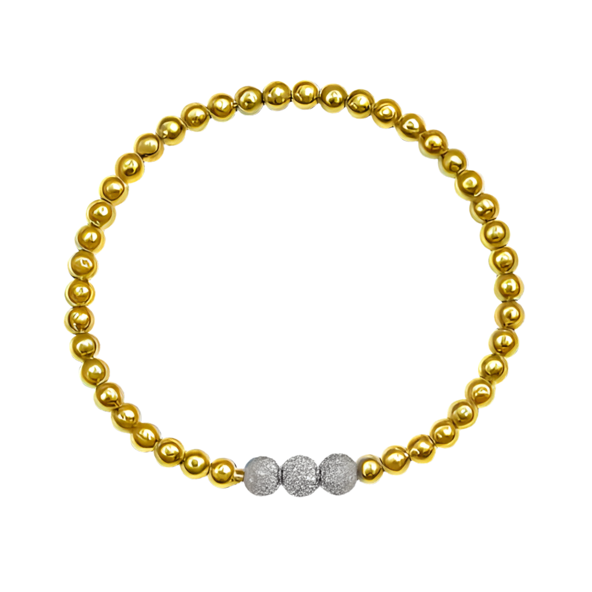 3 mm bracelet with shambla balls
