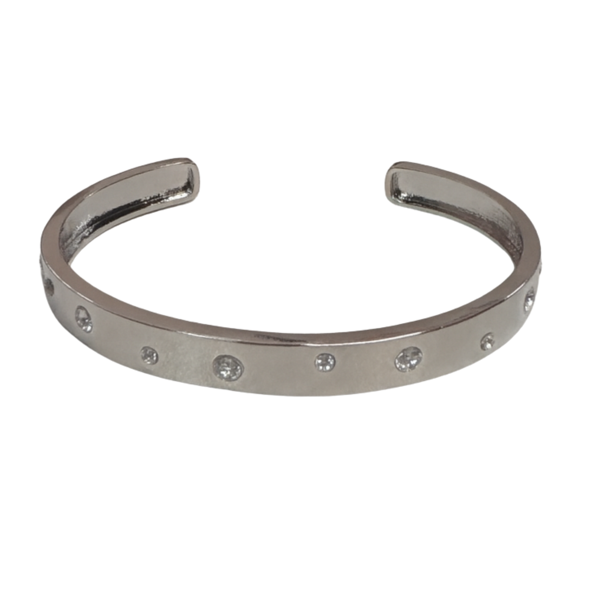 Bangle w/ scattered clear stones