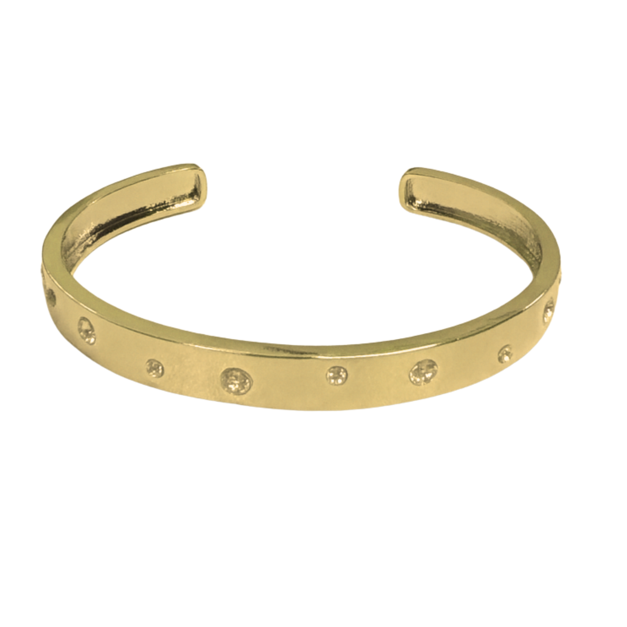 Bangle w/ scattered clear stones