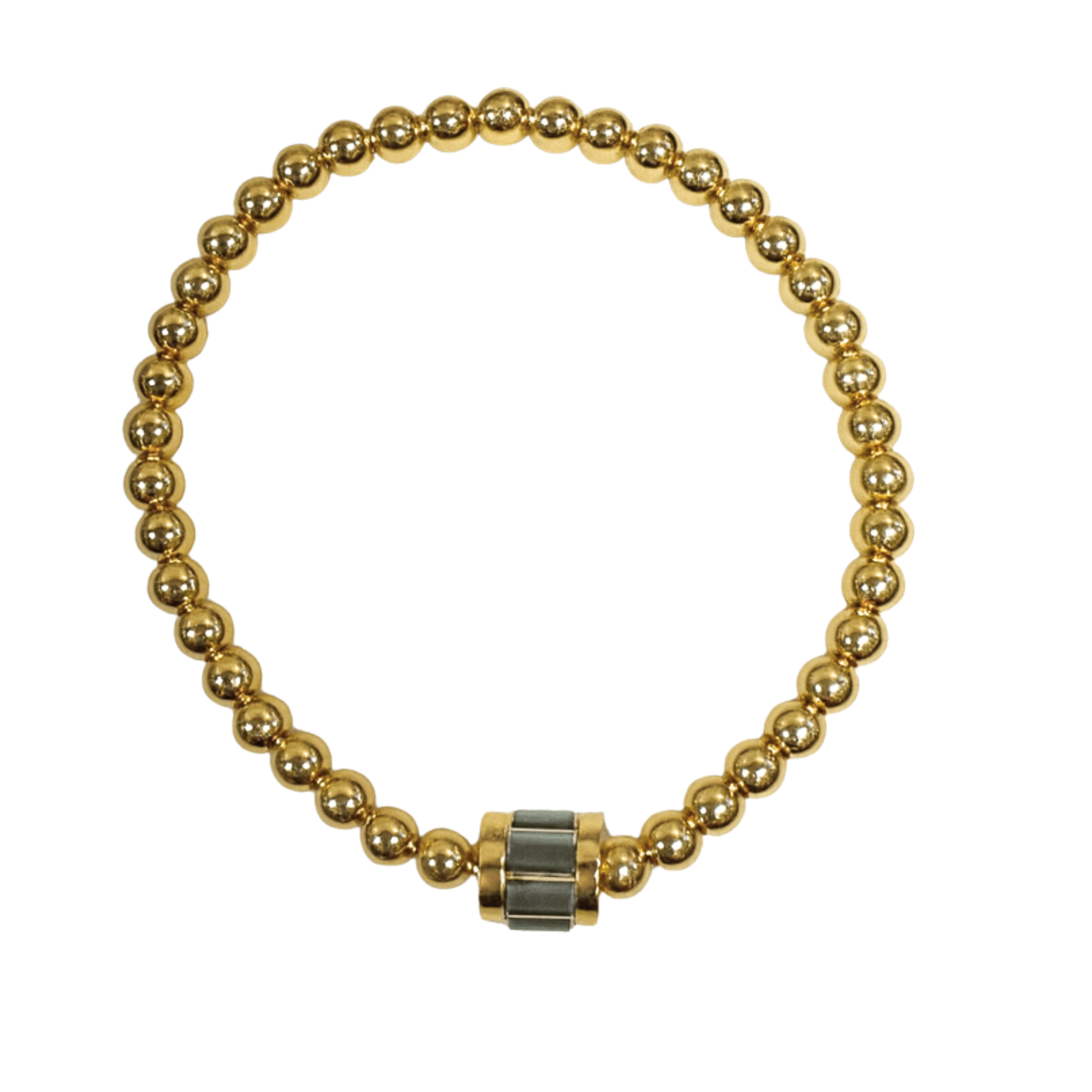 Gold/rosegold with hectagon