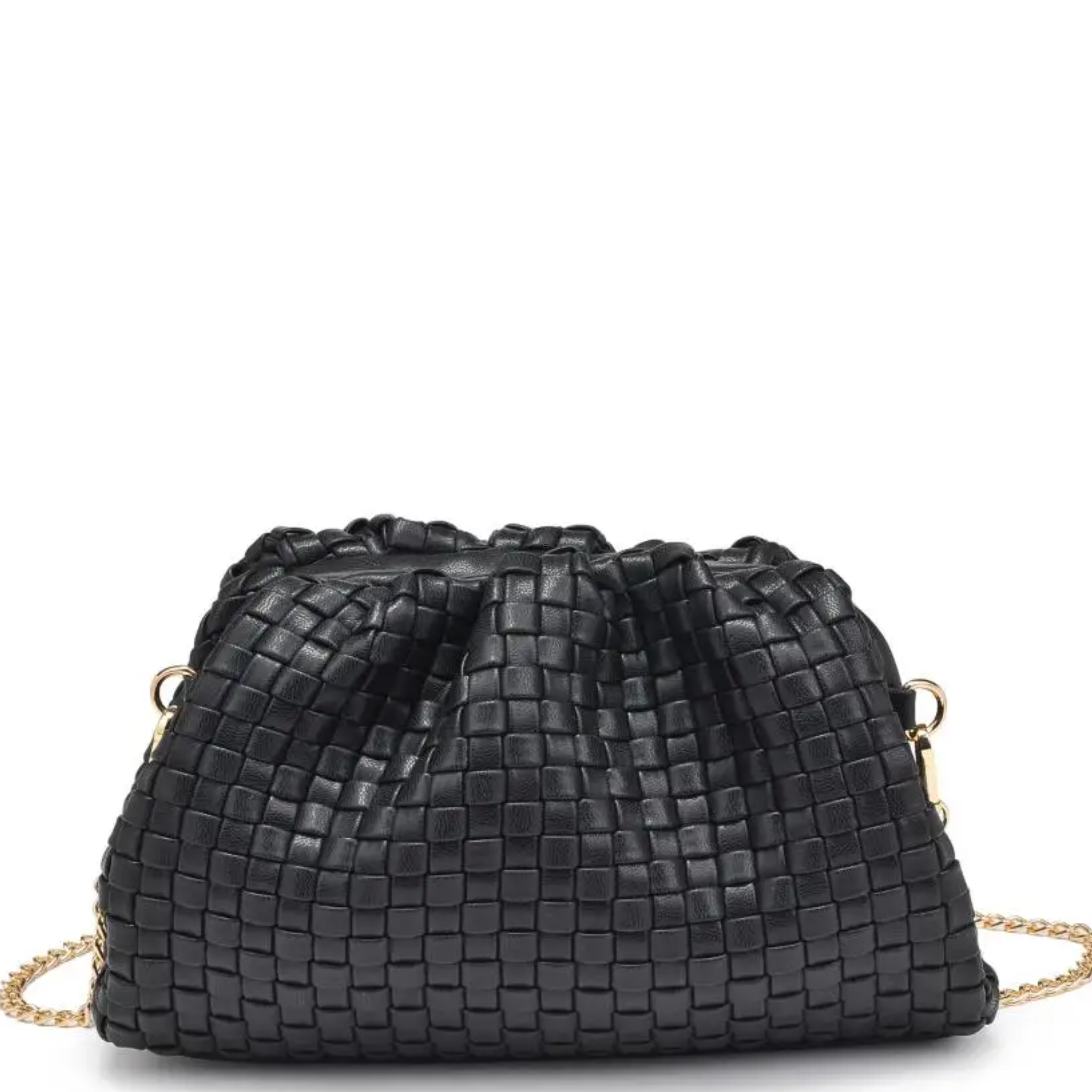 Tate Woven Frame Clutch