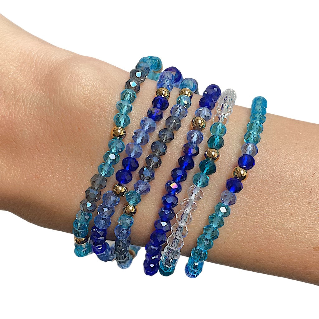 Blueberry Dream Small Crystal Bracelets