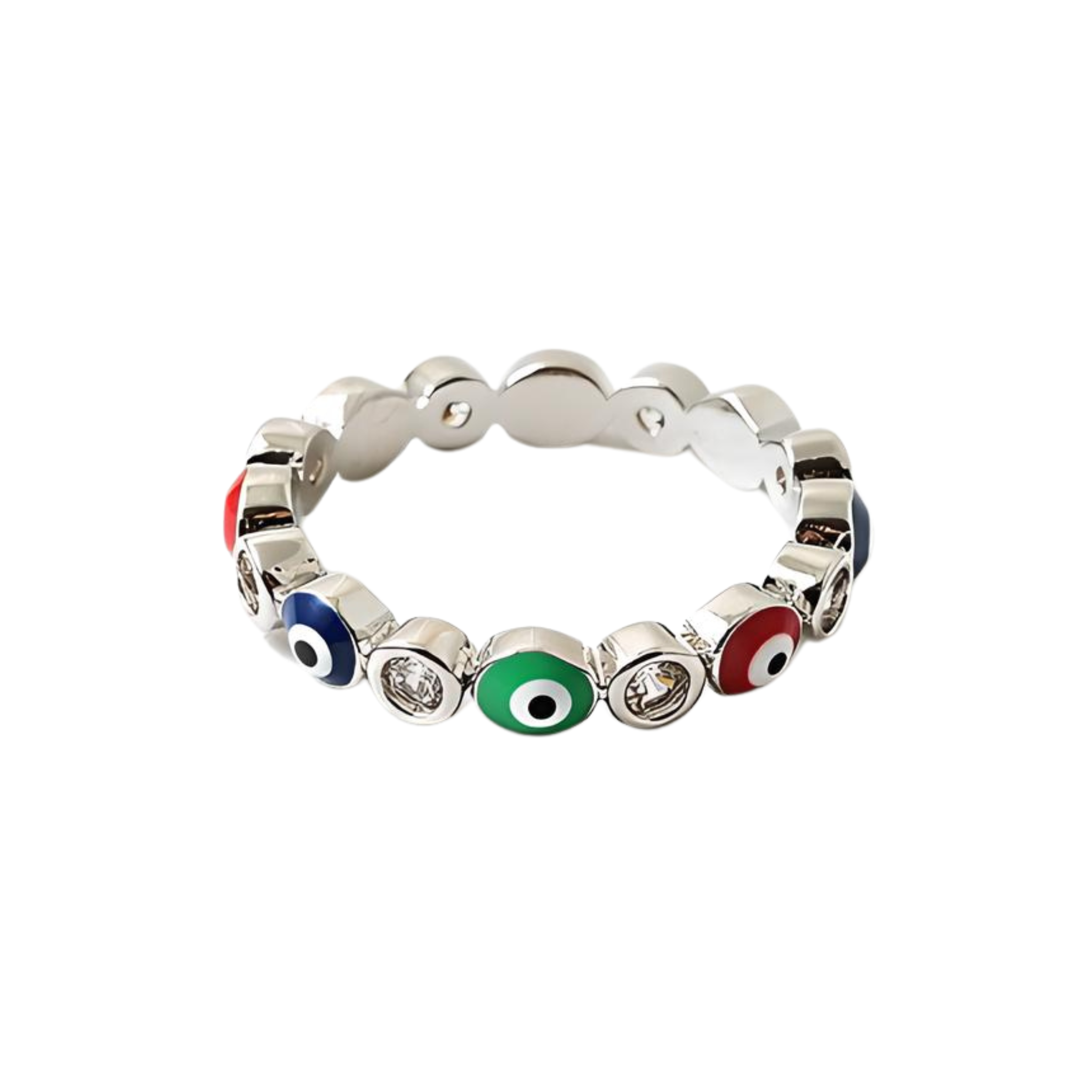 Rainbow Evil Eye Ring