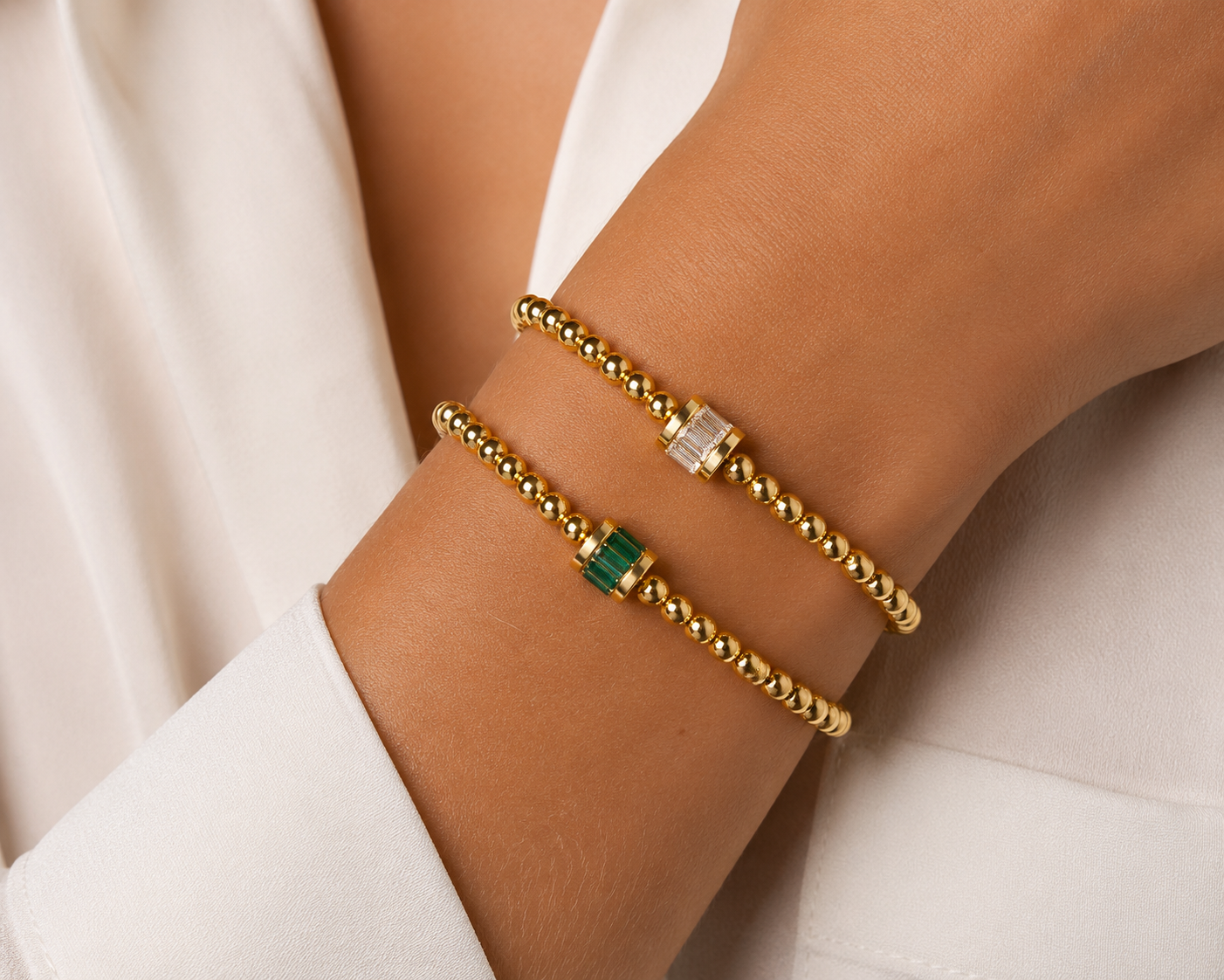 Baguette Beaded Bracelet