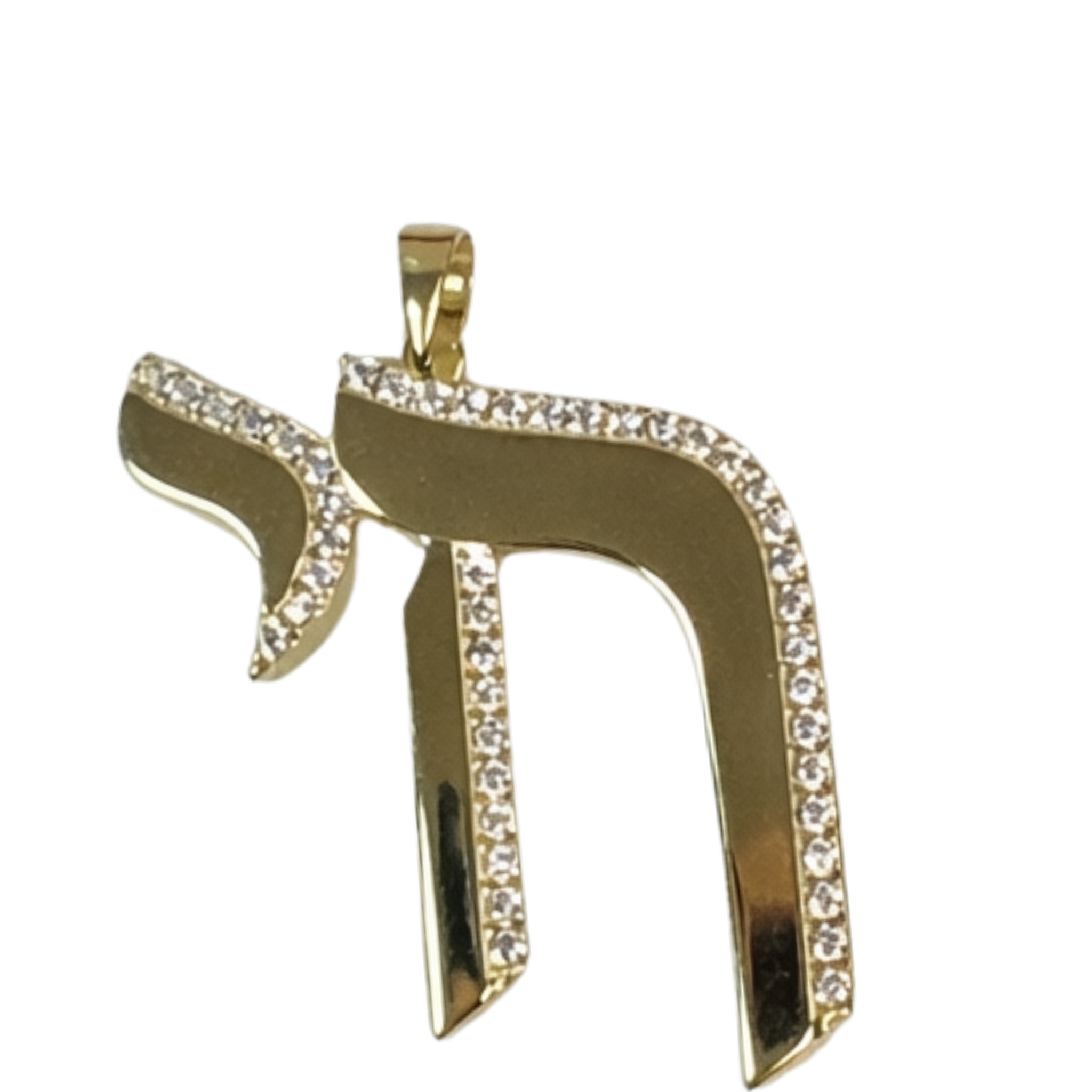 Chai cz charm by Private Label, featuring intricate design with sparkling details on a silver-tone base.