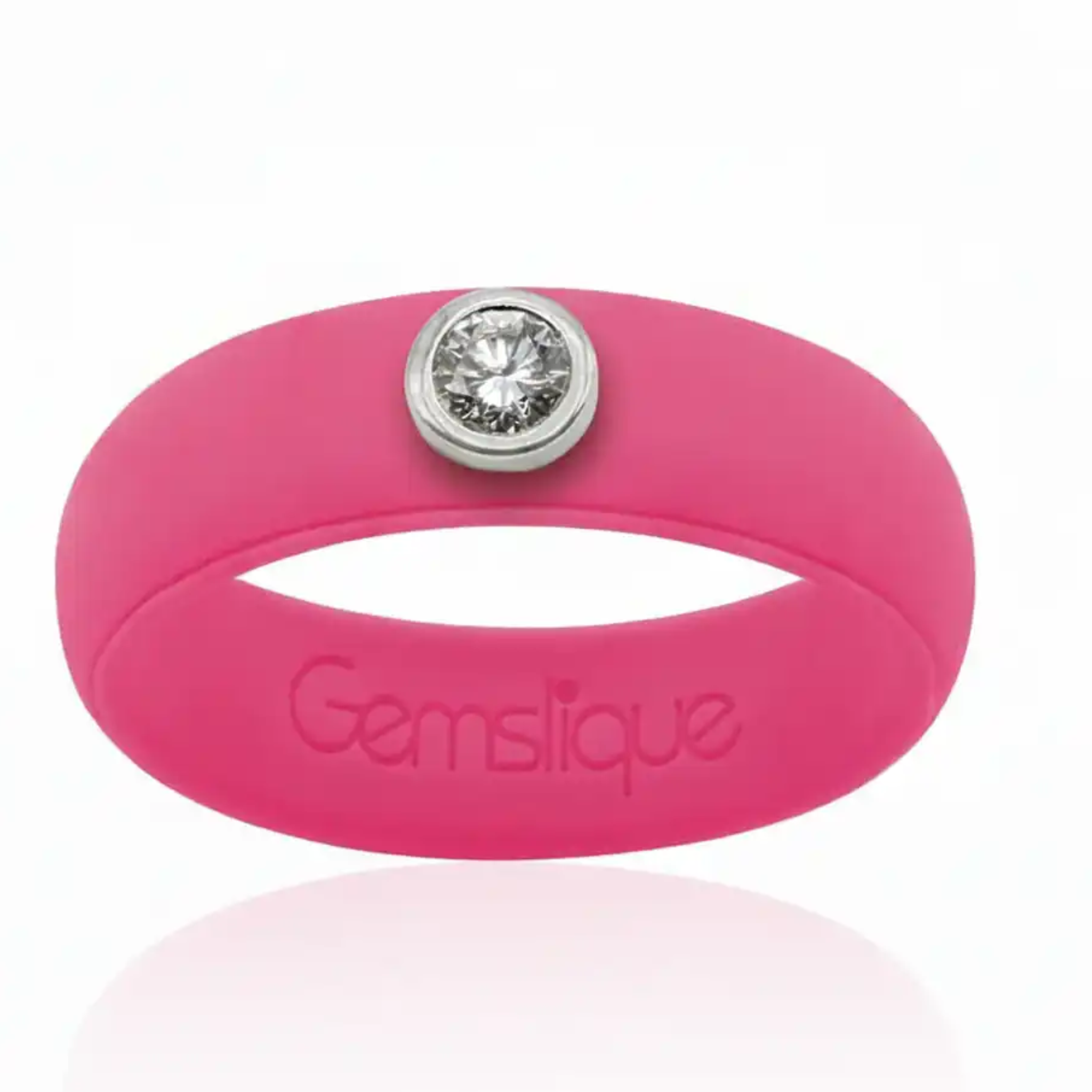 Hot Pink Silicone Ring