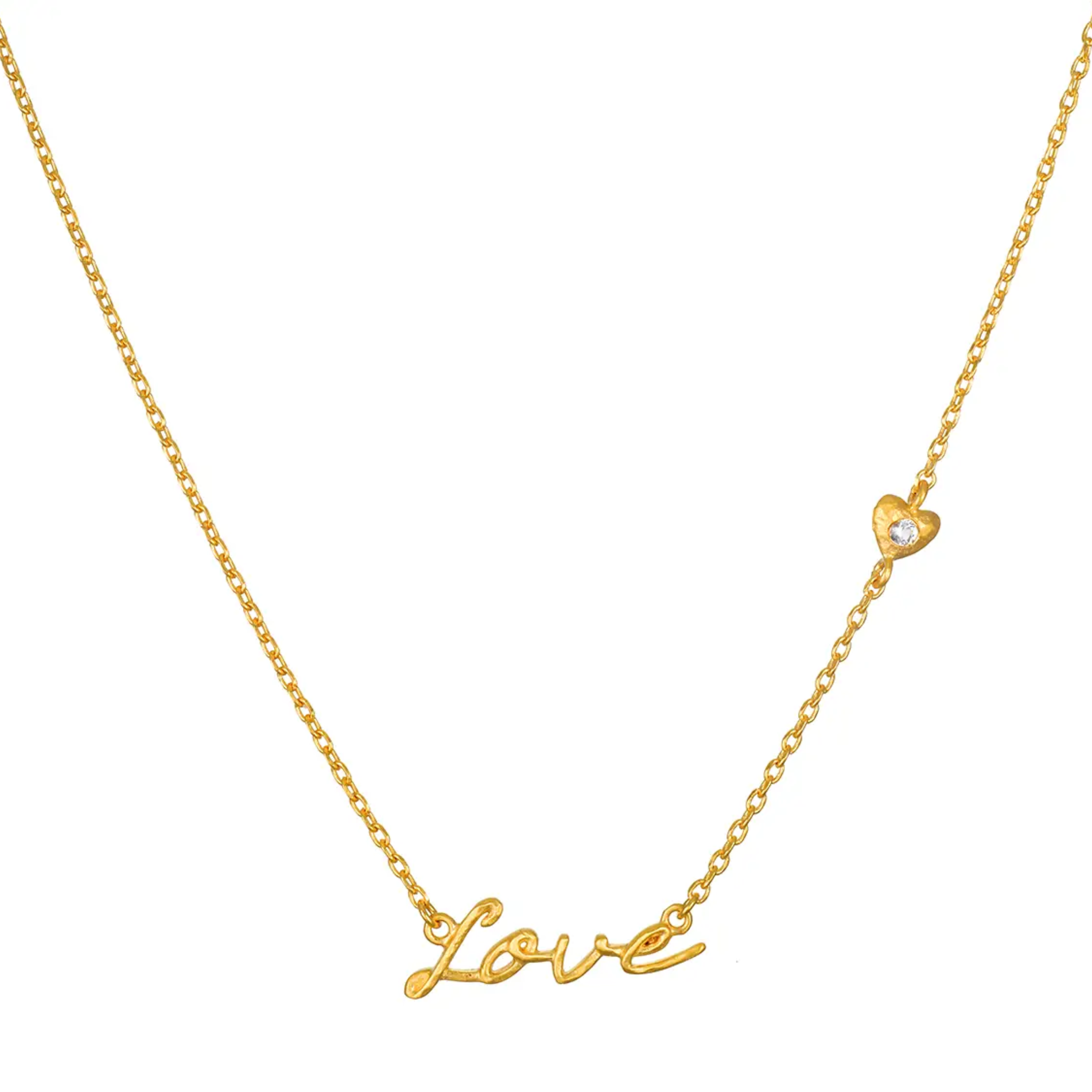 16" Adorned with Love Gold Necklace