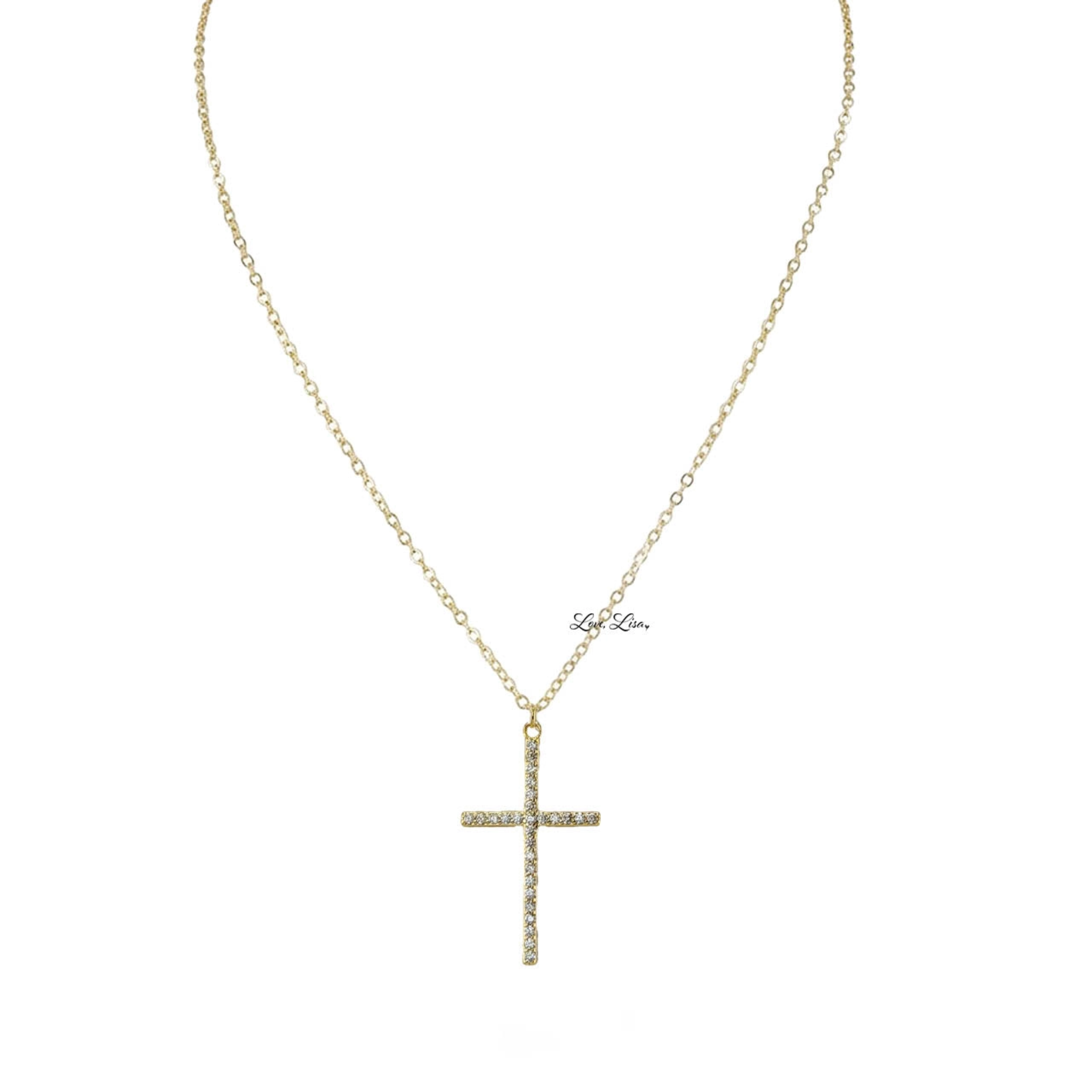 Tamara Pave Cross Necklace