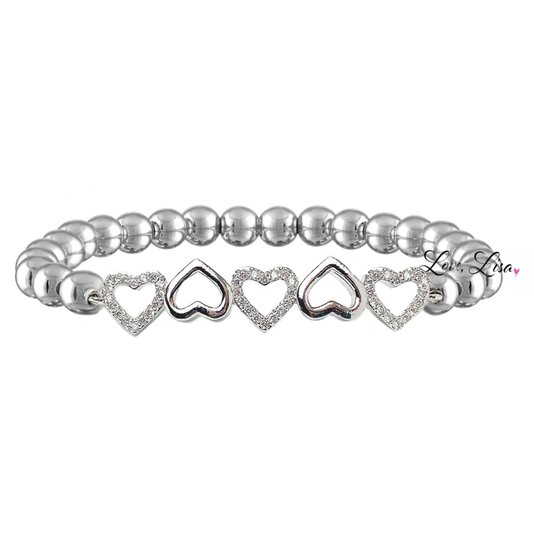 Five Hearts of Grace Bracelet