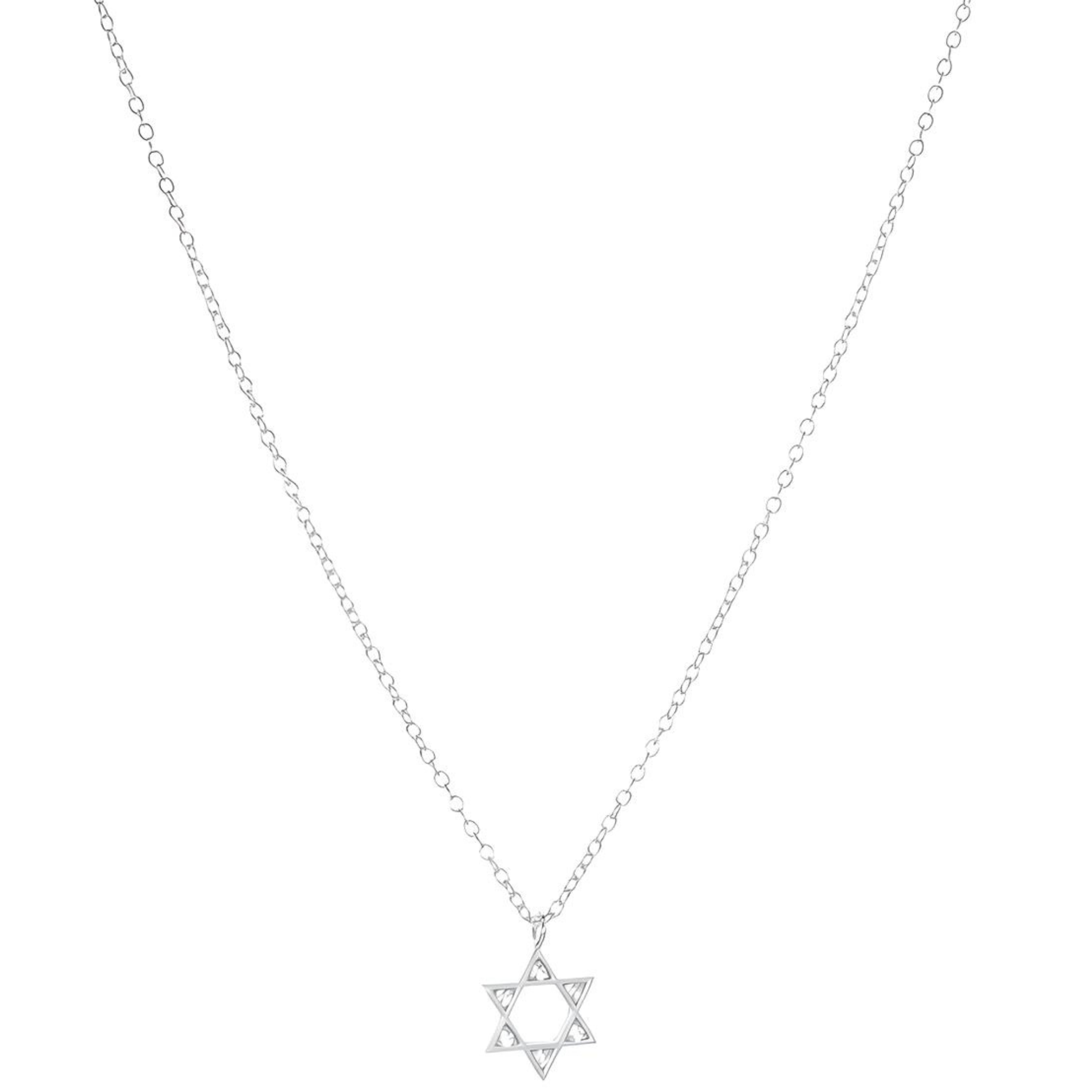 Cz Star of David Necklace