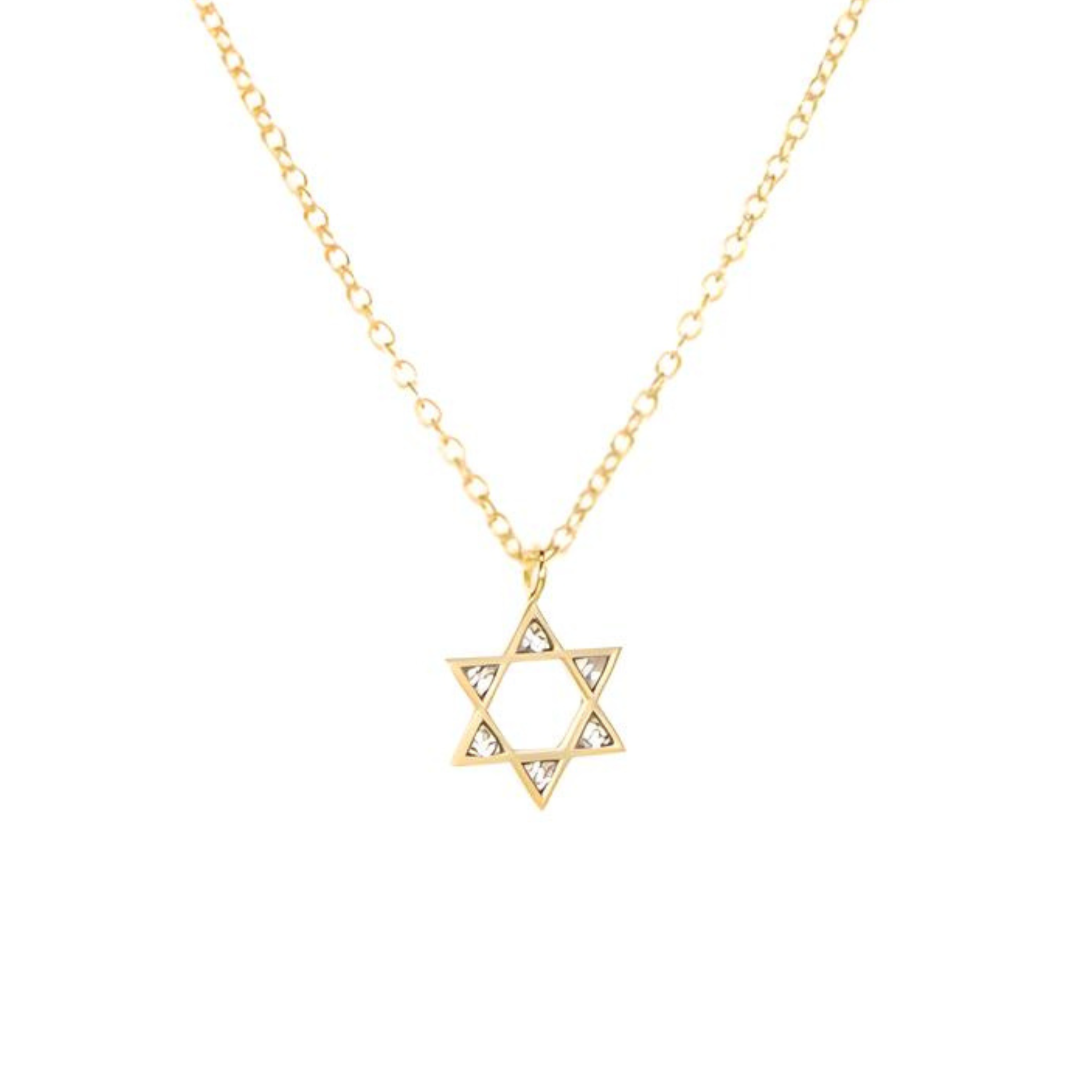 Cz Star of David Necklace