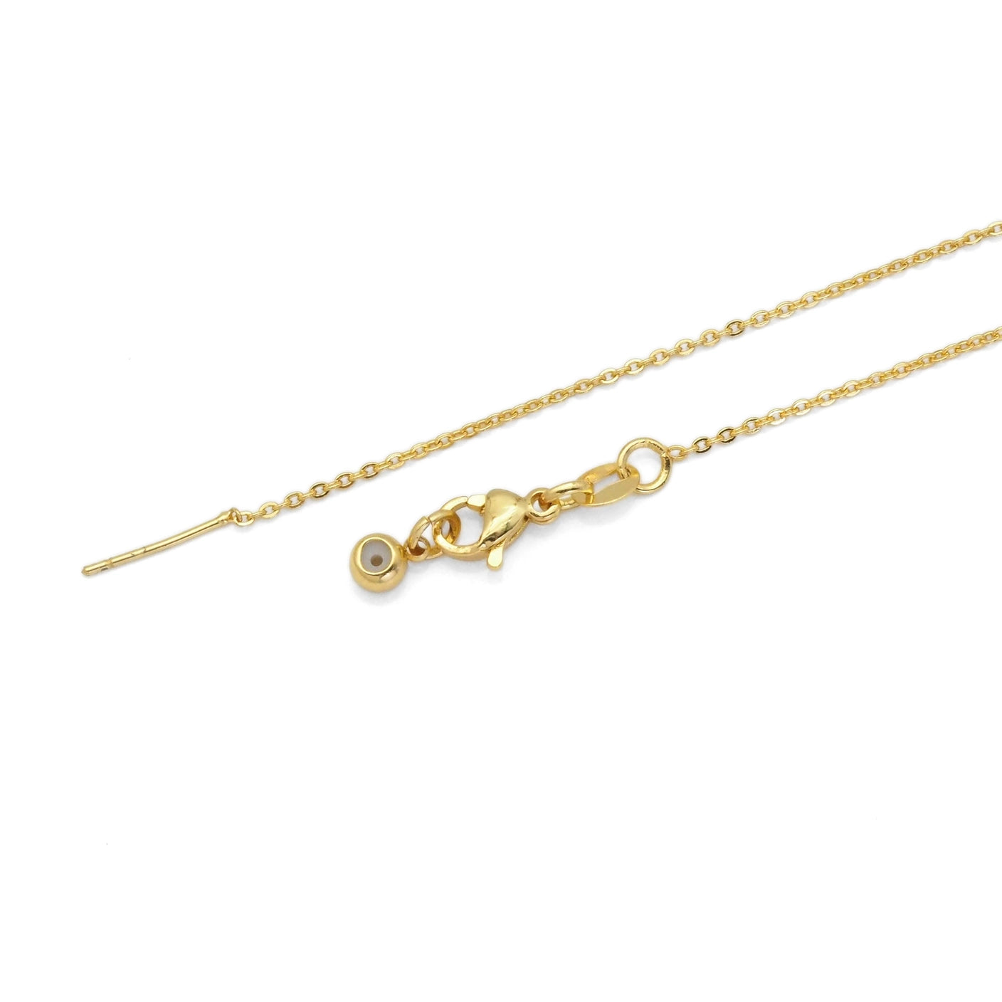 Dainty Cable Chain Slider Necklace