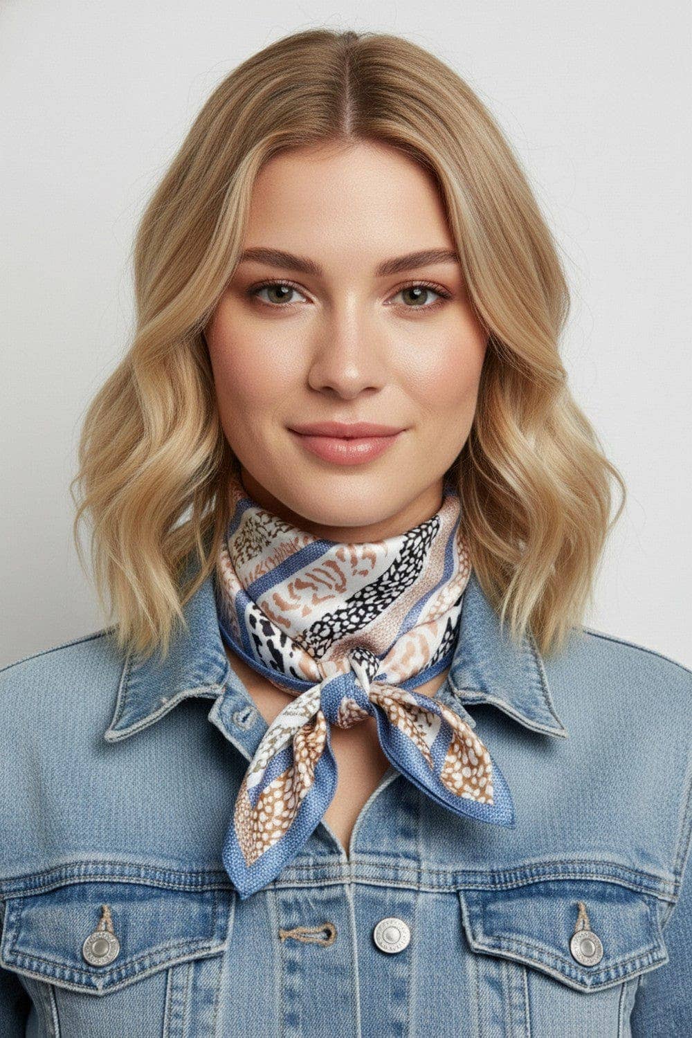 Abstract Leopard Print Bandana