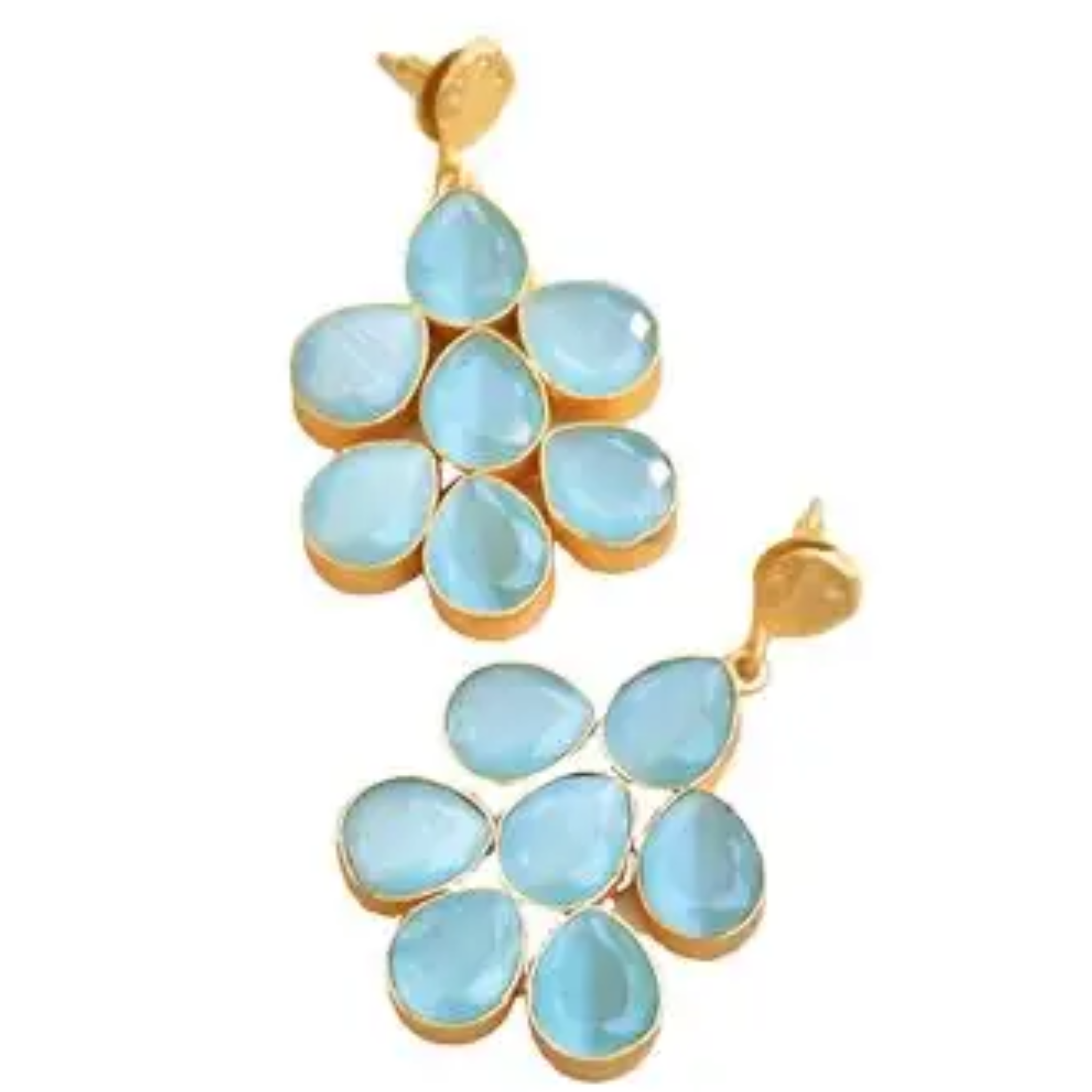 Multicolor gemstone earrings featuring vibrant stones in a stylish design, crafted by Private Label.