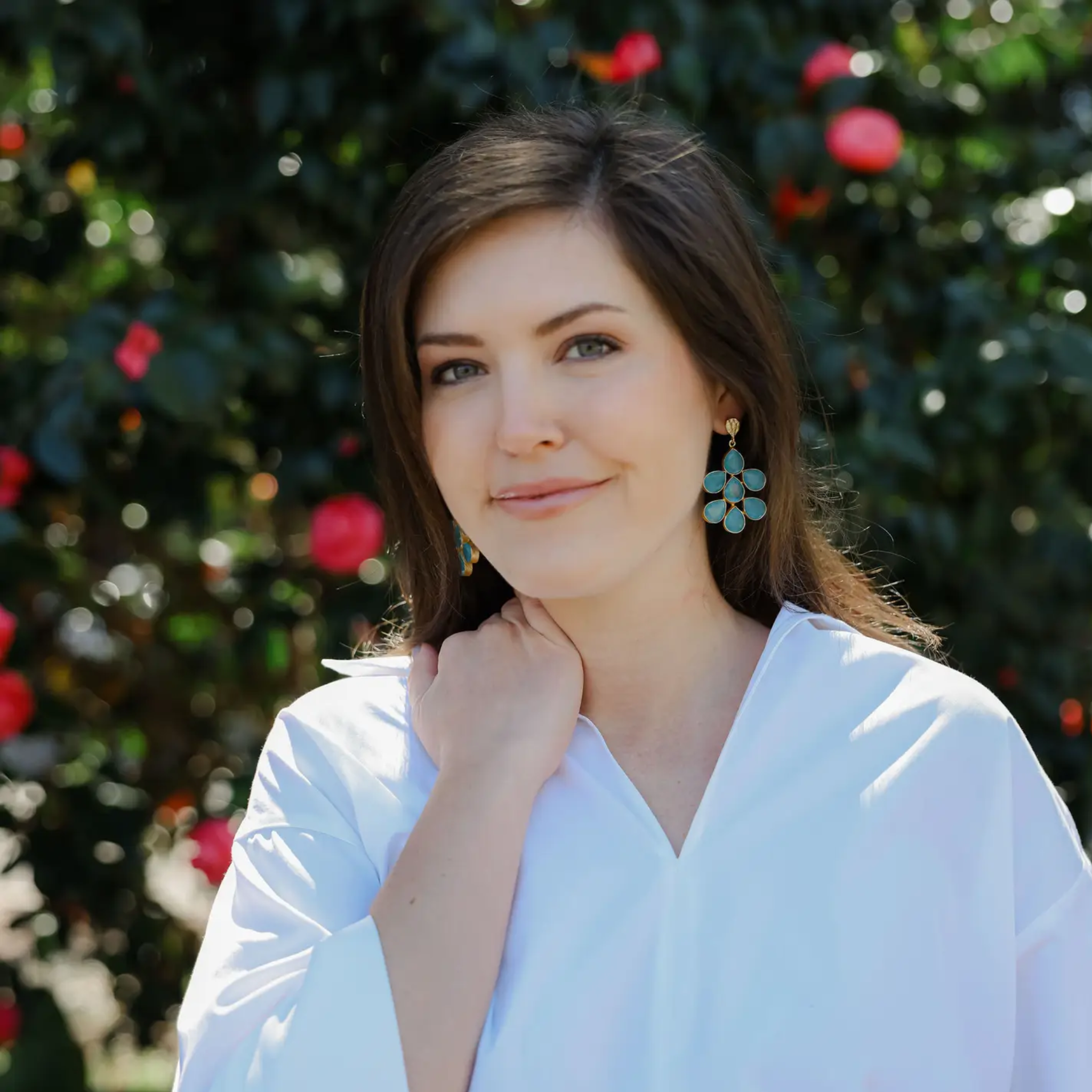 Multicolor gemstone earrings featuring vibrant stones and a stylish design, perfect for adding a pop of color to any outfit.