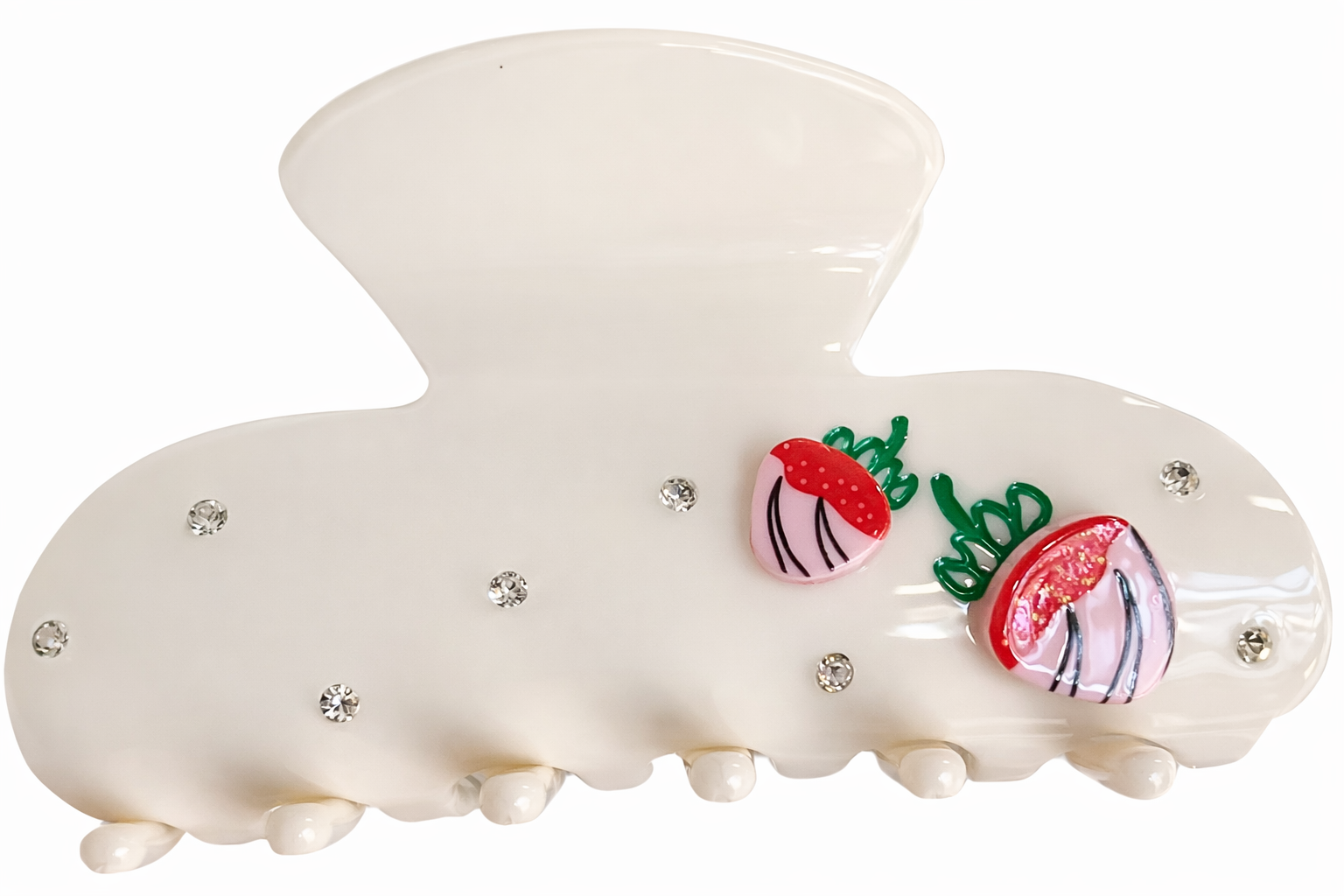 Strawberry Dipped Hair Claw Clip 🍓🍫