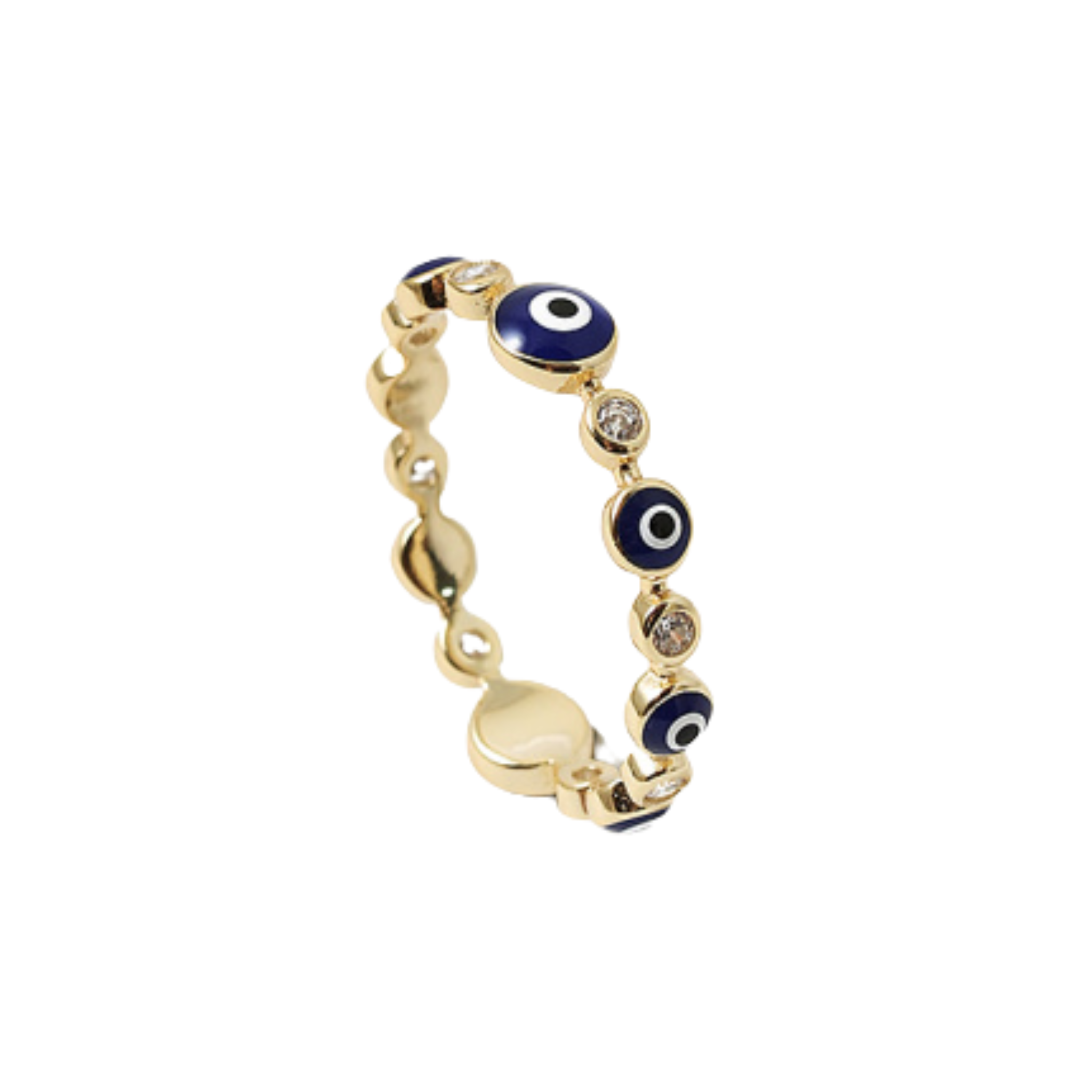 Delicate Evil Eye Ring