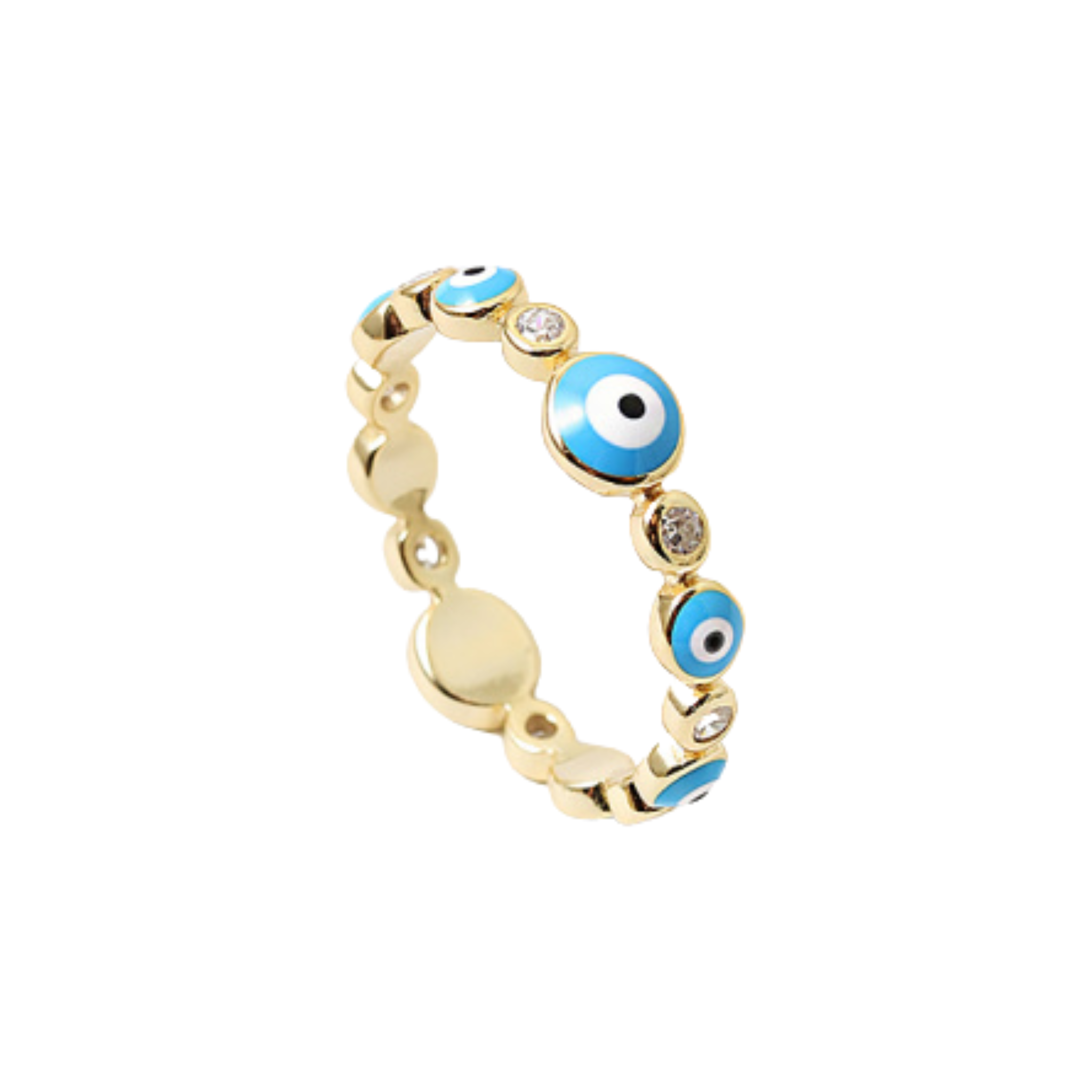 Delicate Evil Eye Ring