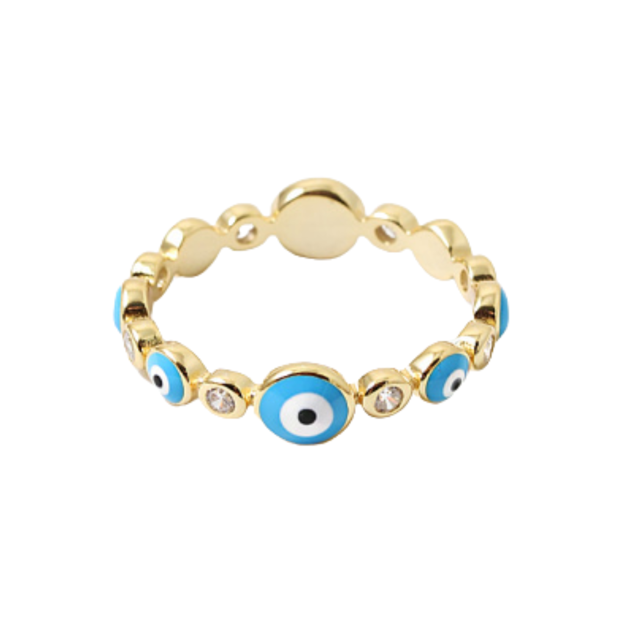 Delicate Evil Eye Ring