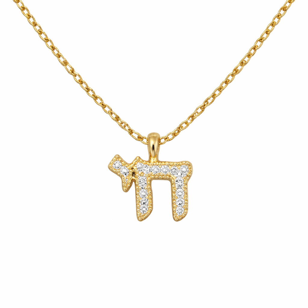 Chai cz necklace