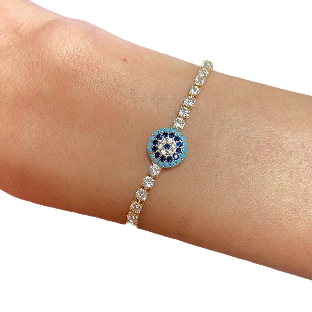 Evil Eye Zircon Bracelet