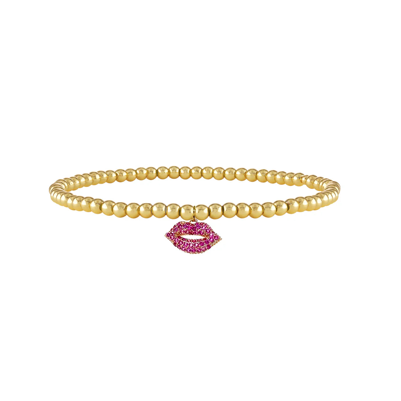 Adorable Pink Lips Ankle Bracelet