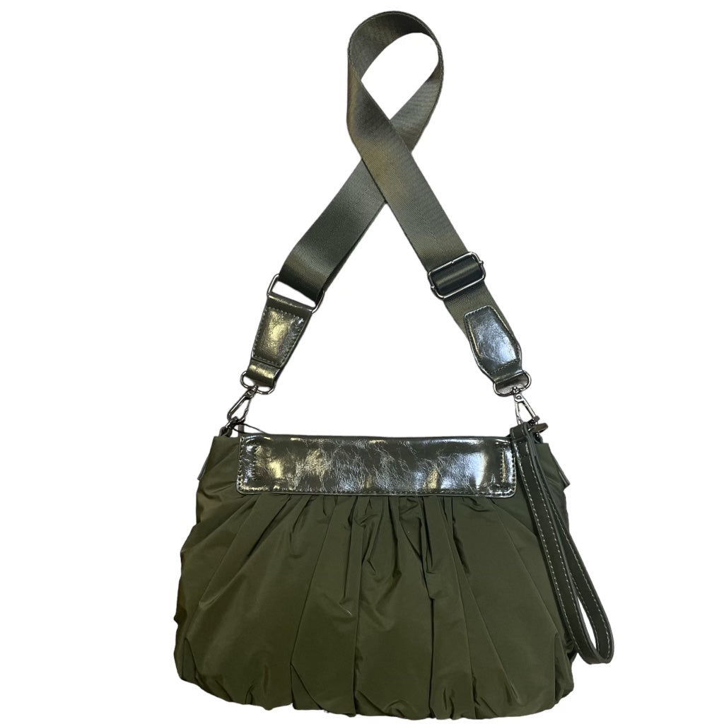 Small Nylon Cinched Wristlet/ Crossbody