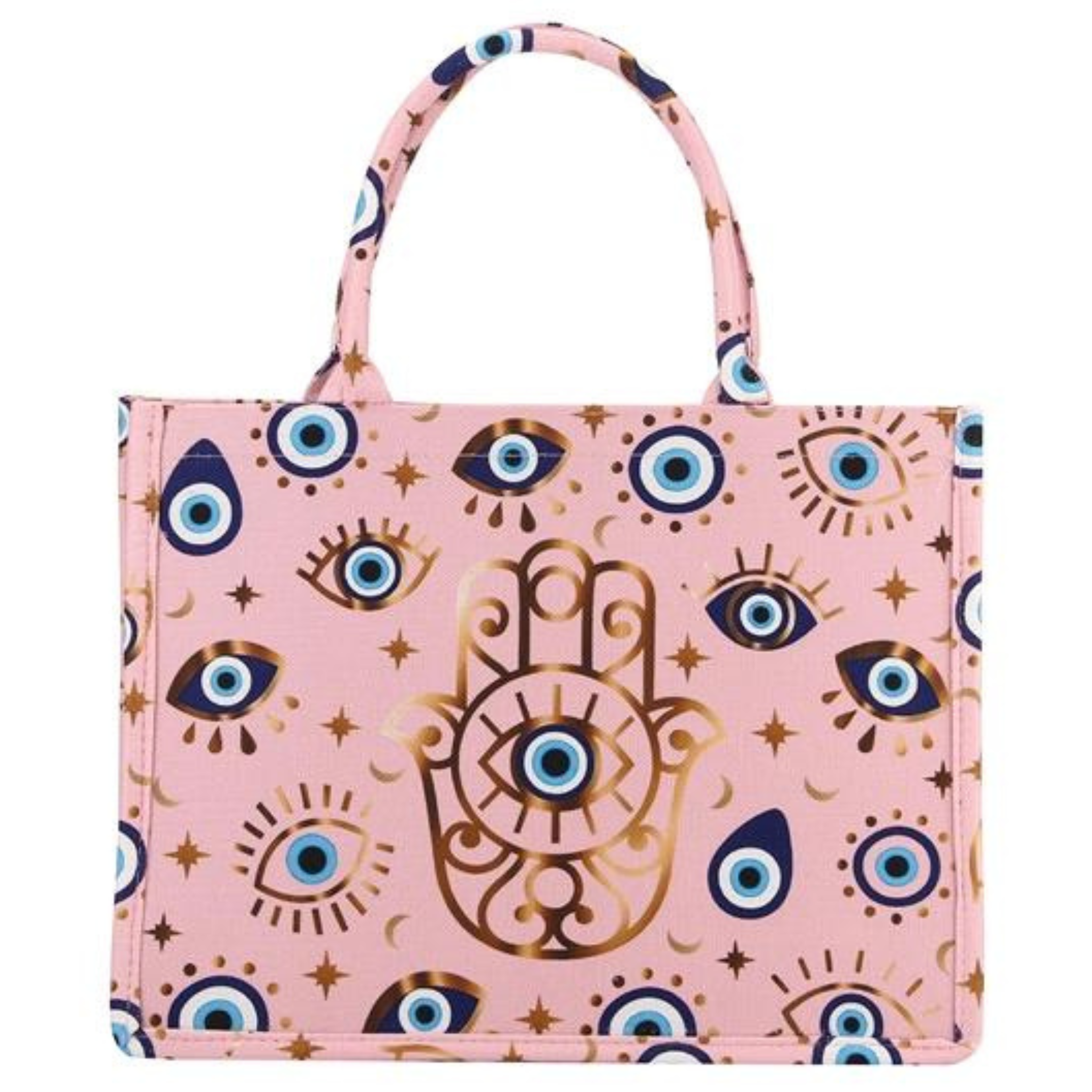 Hamsa Printed Colorful Tote Handbag