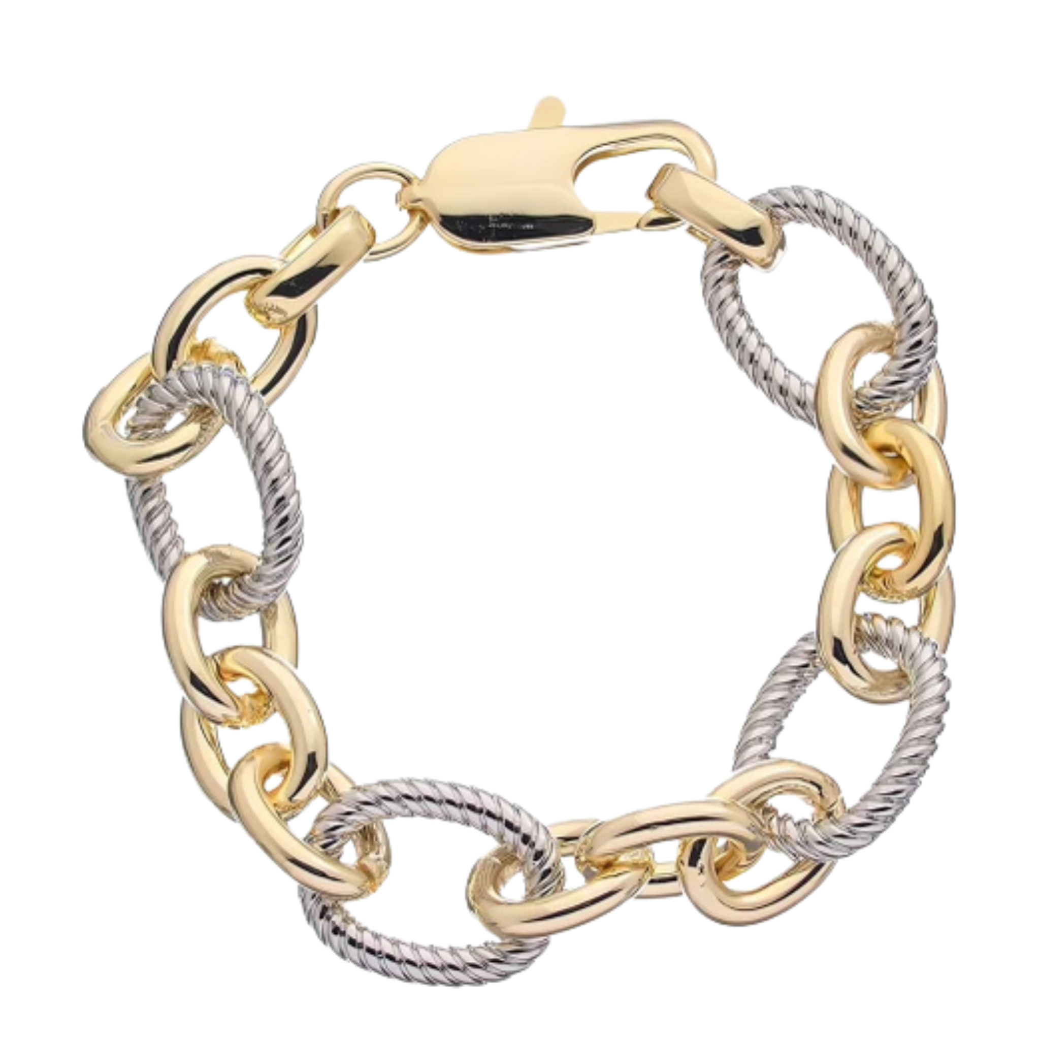 Two toned Chain Link Bracelet