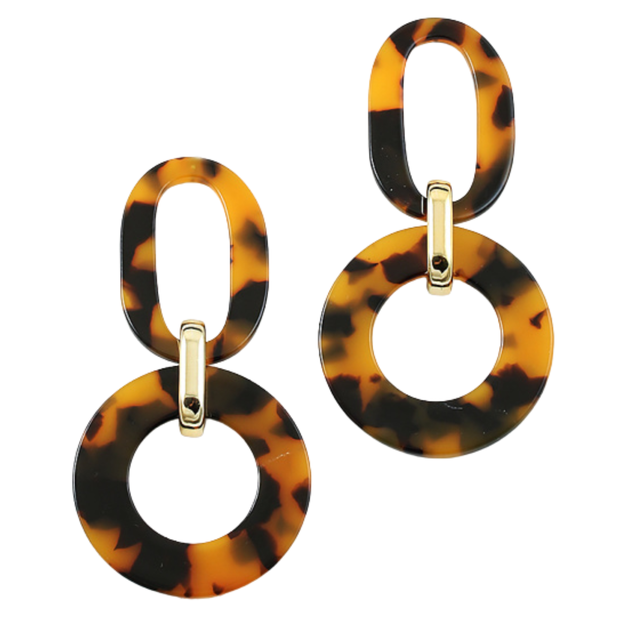 Tortoise shell earrings