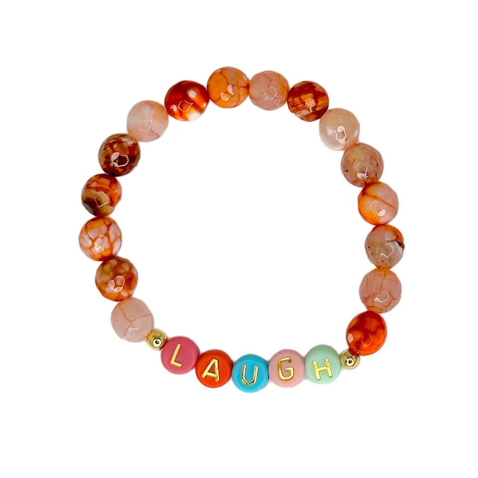 F*ck, Love, Laugh Gemstone Bracelets