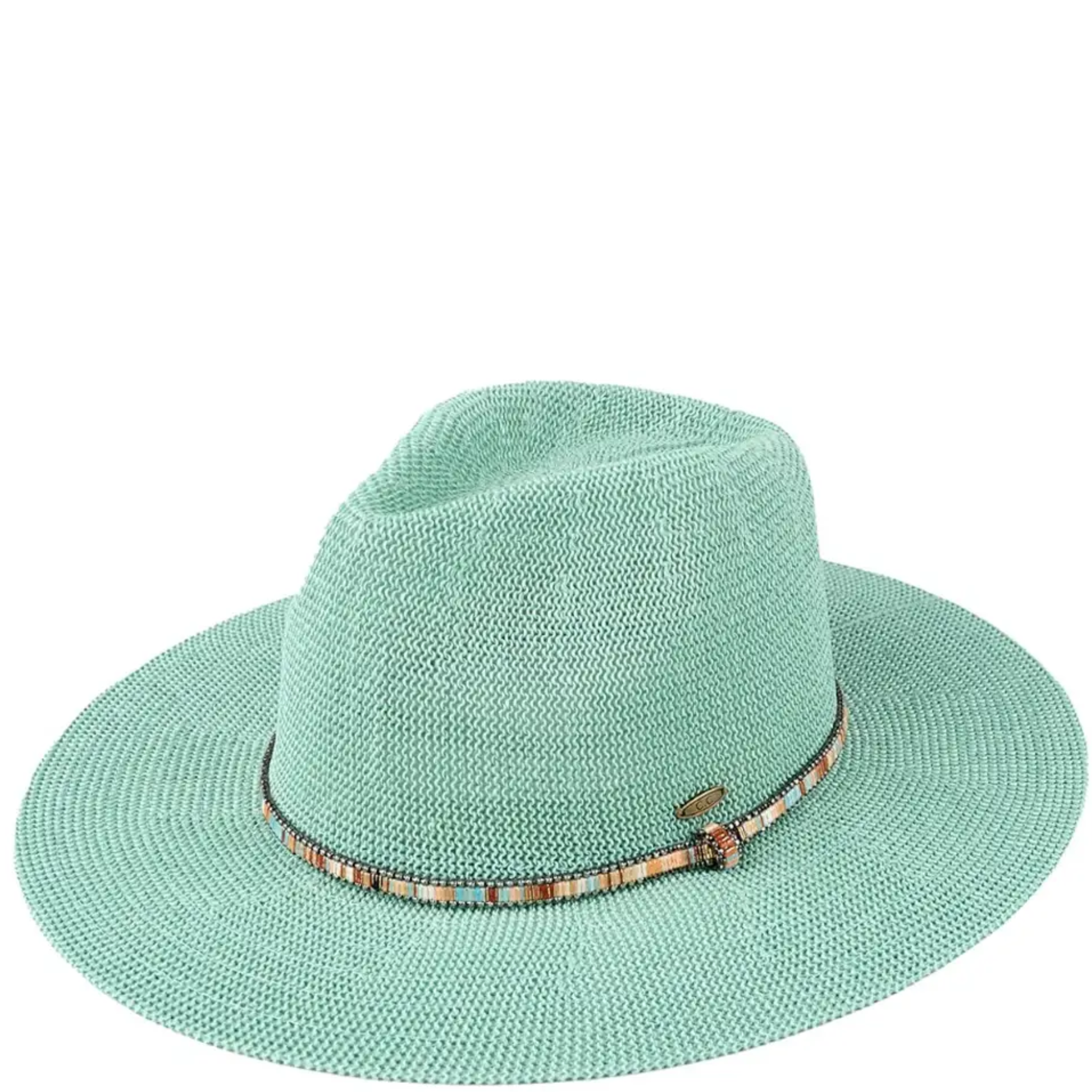 Multi-Colored Thread with Beaded Panama Hat