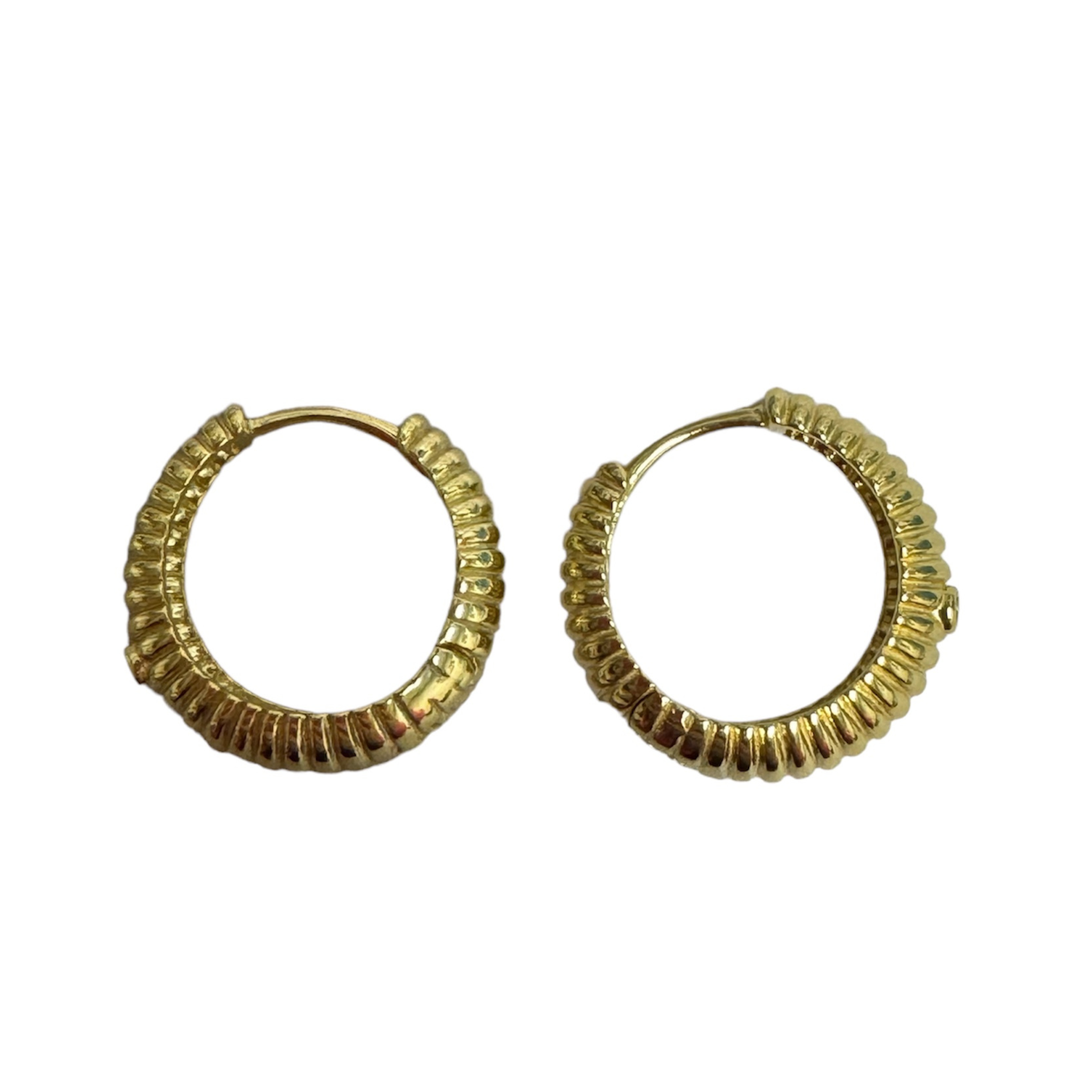 Slinky hoop earrings