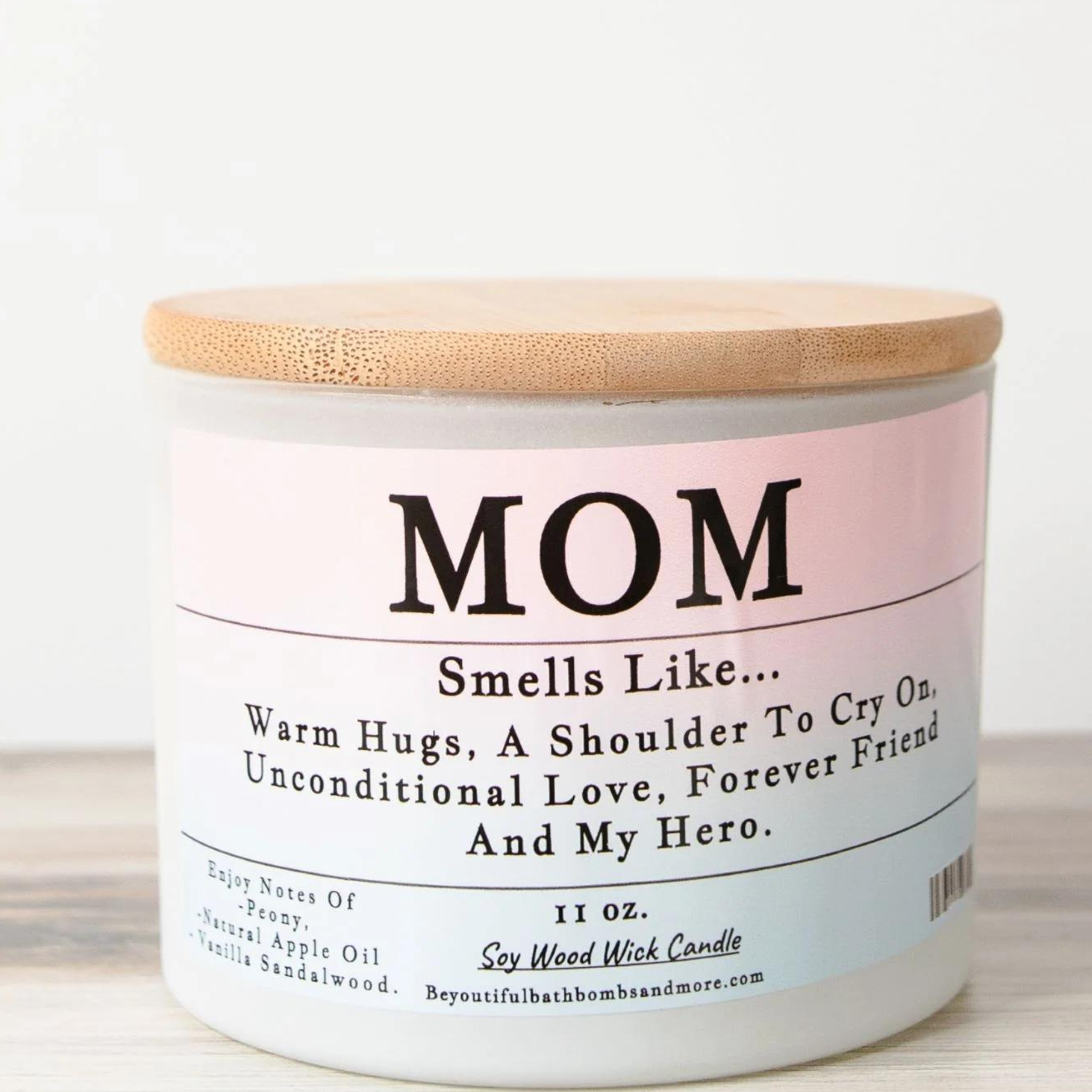 Mom Conversation Wood Wick Candle