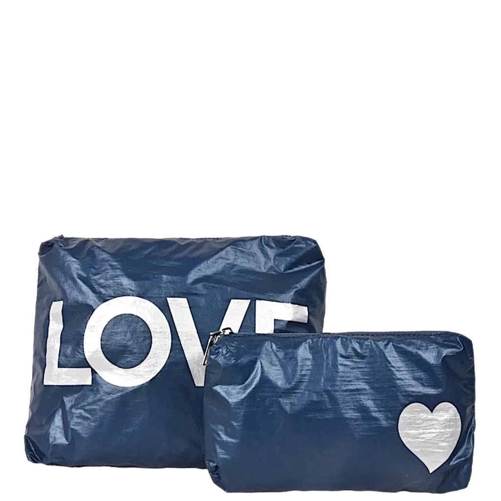 LOVE Makeup Pouch Set