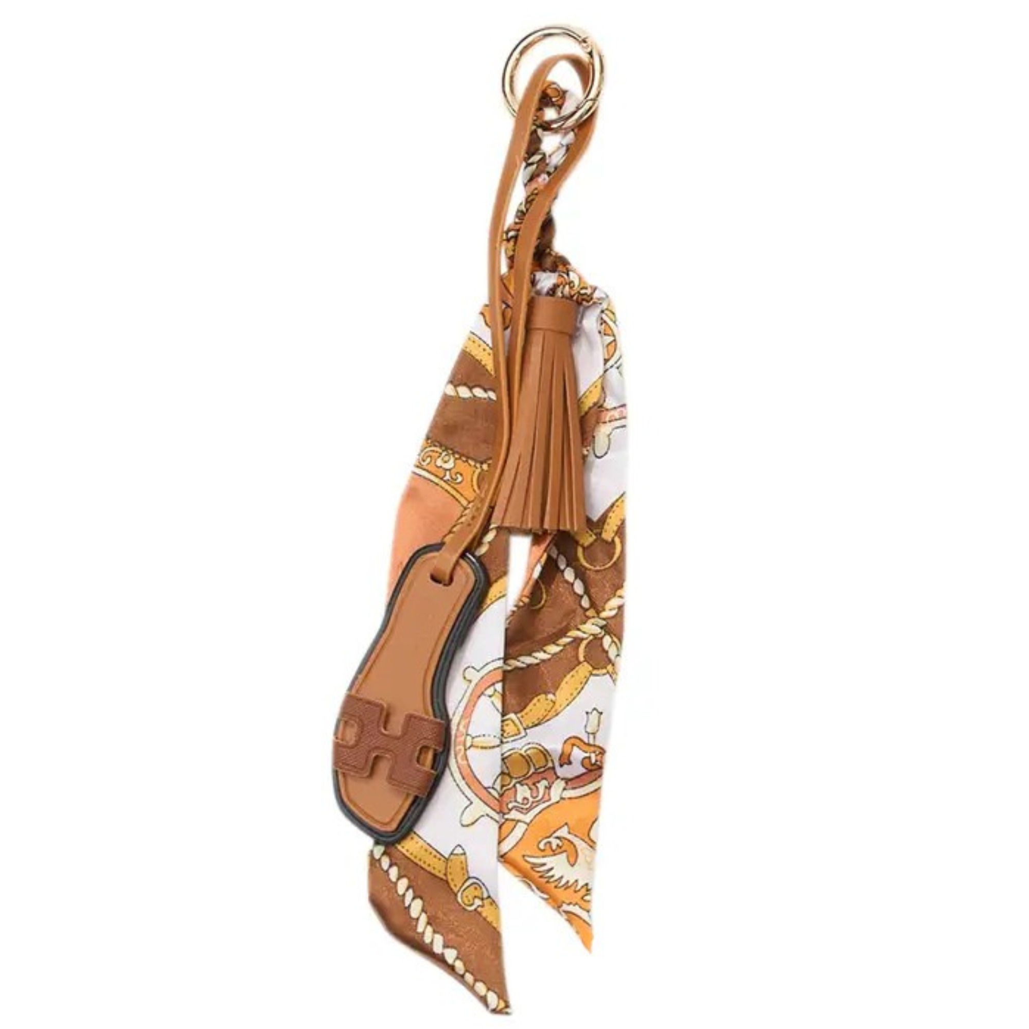 Sandal w/ Scarf Bag Charm