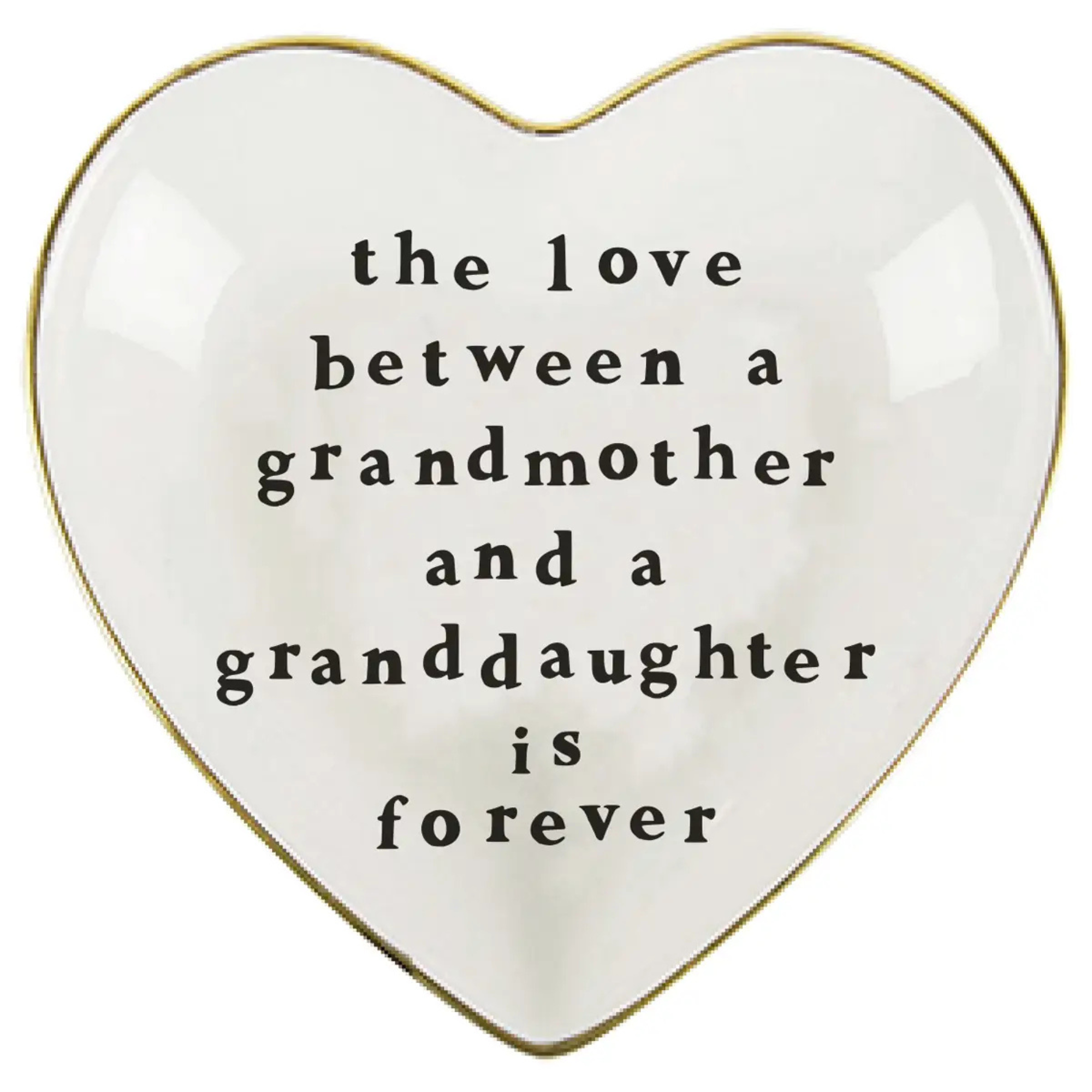 Ceramic Mother's Day Heart Trinket Tray | Love Grandma