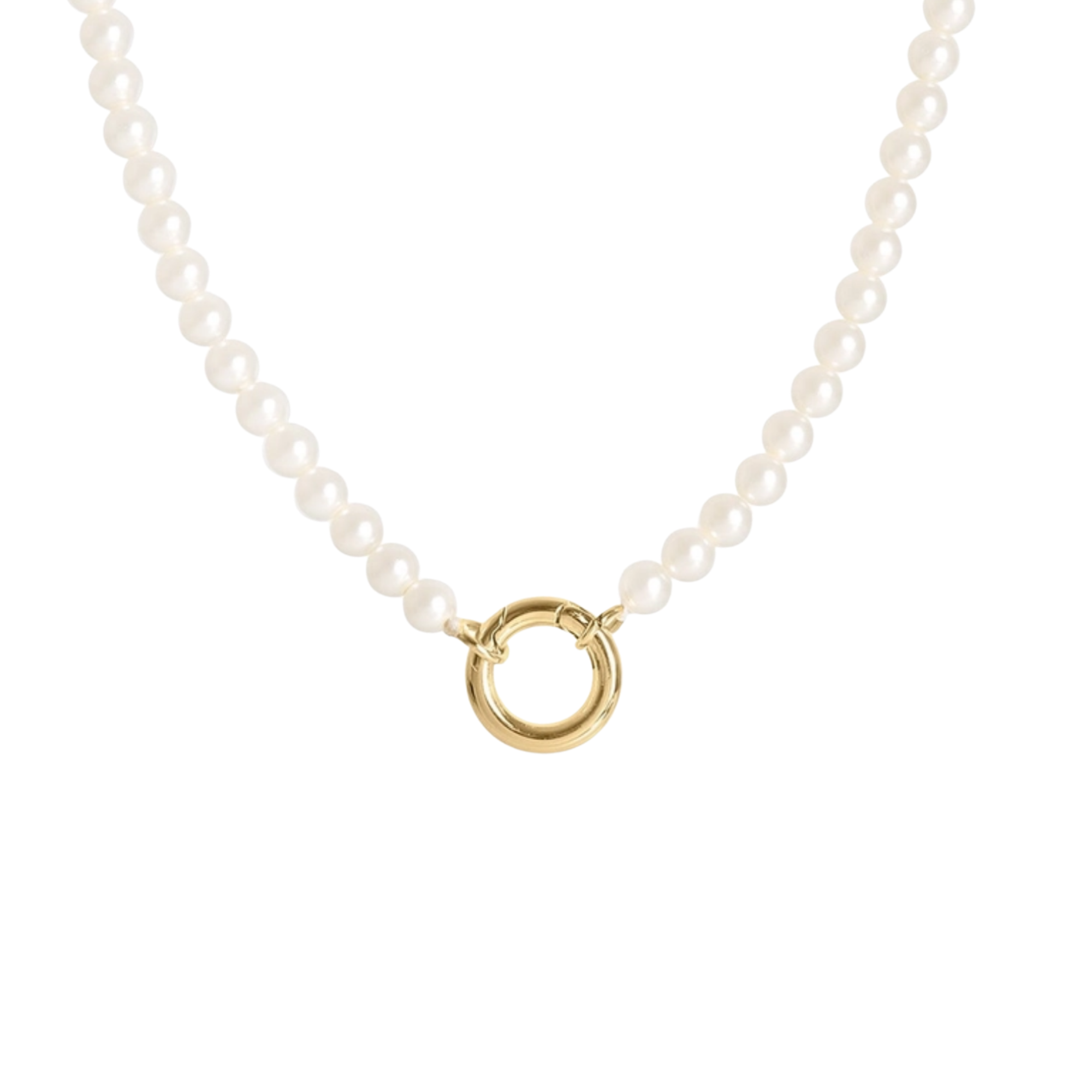 Pearl Charm Keeper Necklace