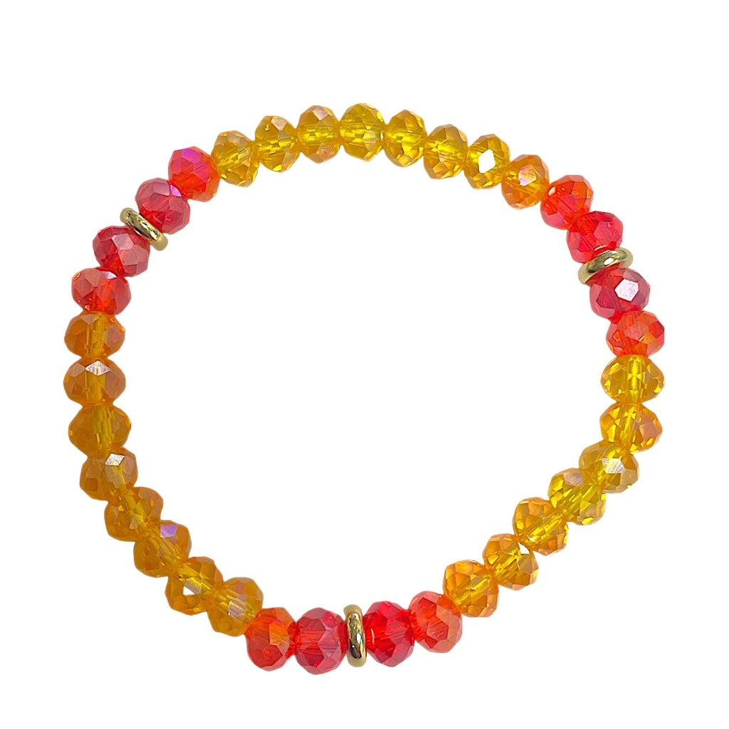 Miami Sunset Crystal Stretch Bracelets