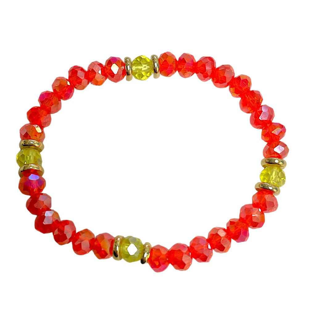 Miami Sunset Crystal Stretch Bracelets