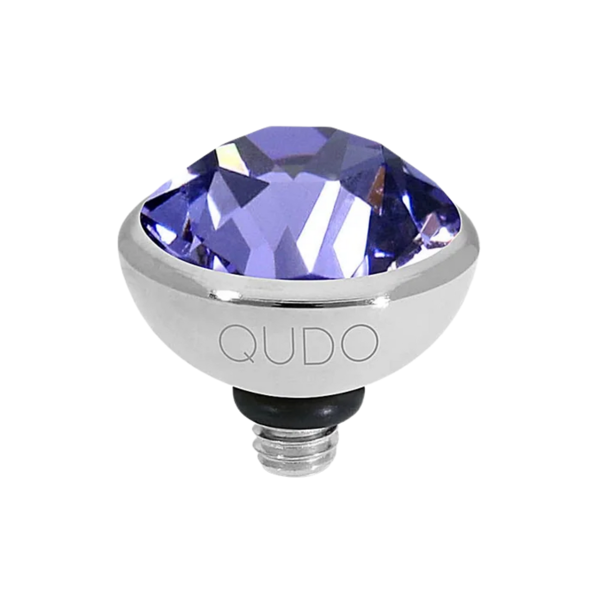 QUDO Bottone Top 10MM - Tanzanite/Silver