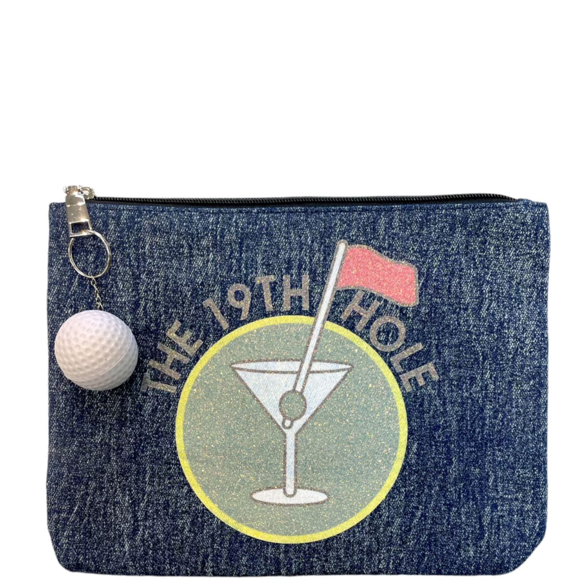 The 19th Hole Denim Pouch