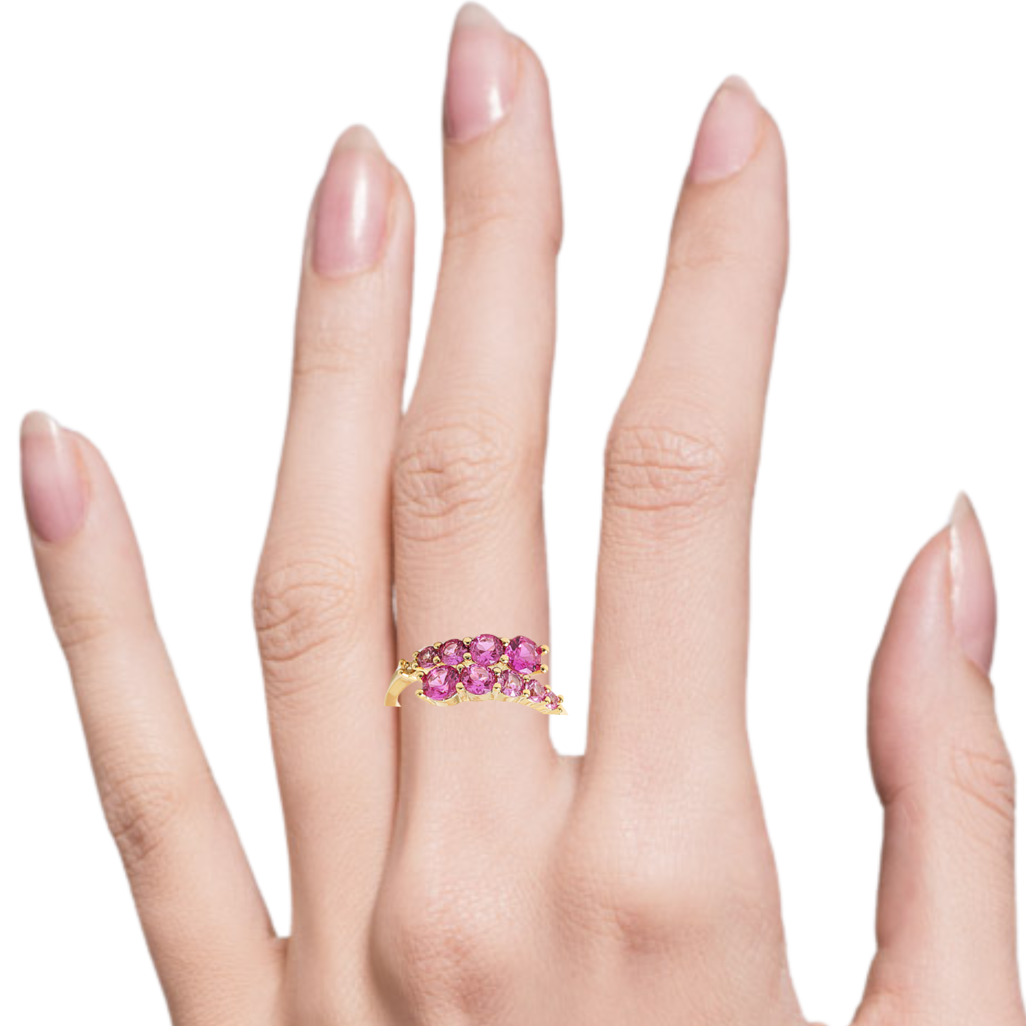 Bejeweled Adjustable CZ Ring