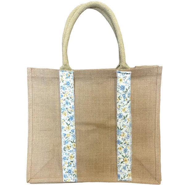 Fashion :: Bags & Purses :: Bandana-Handled Jute Birkin Bag with
