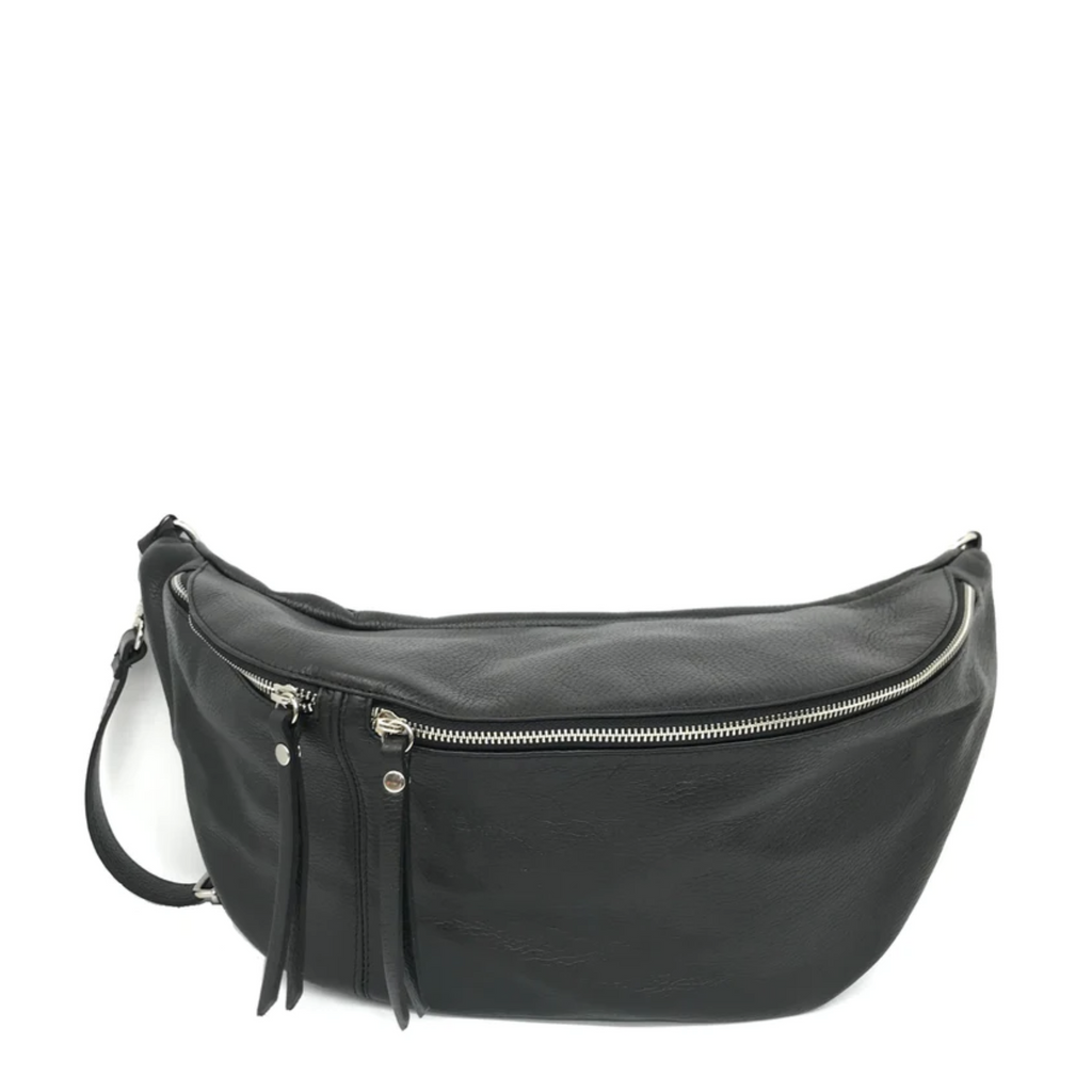 Pretty Simple Woven Westlyn Bum Bag in Black - Her Hide Out