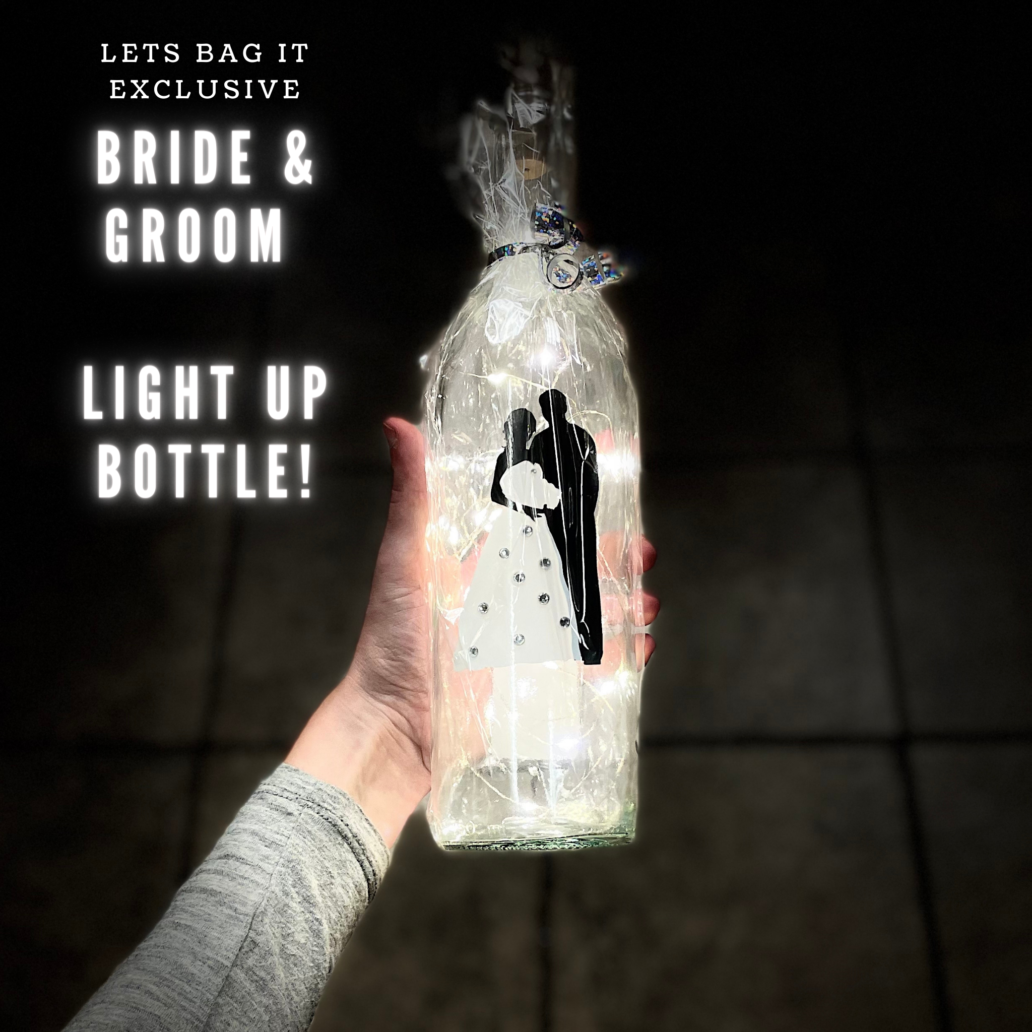 Bride & Groom Light Up Bottle
