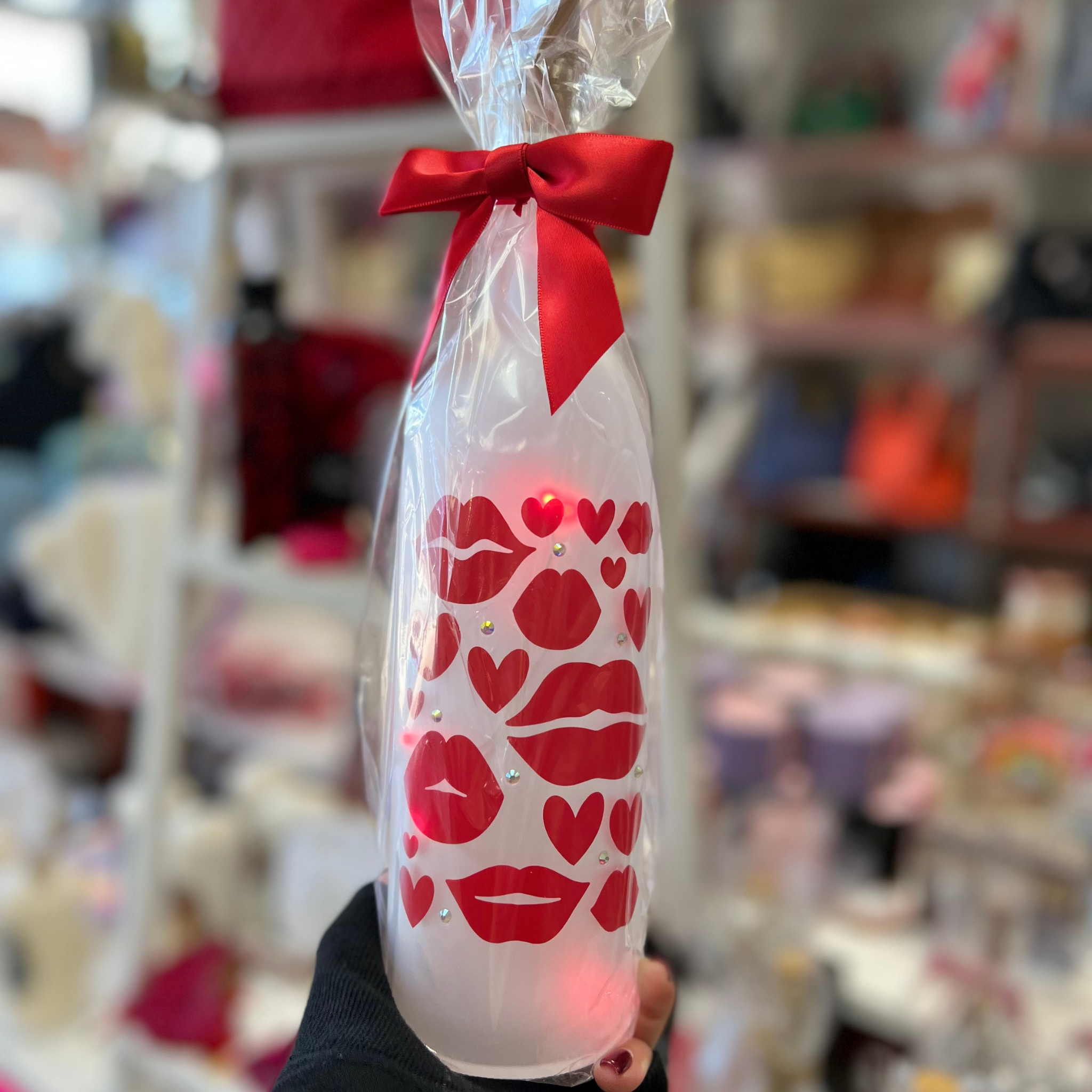 Valentines day light up bottles